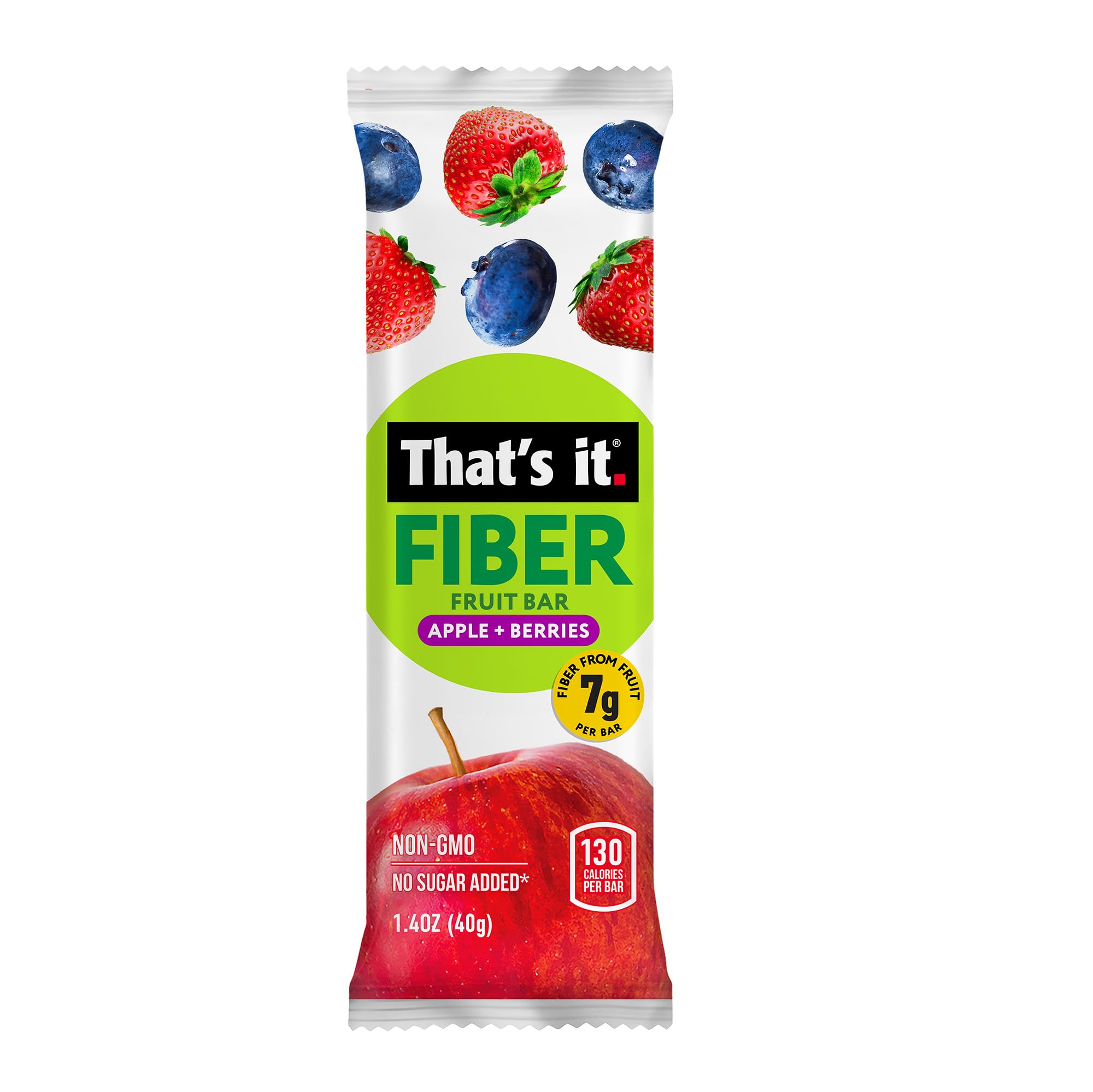 Apple + Berries Fiber Fruit Bars (12 Bars) photo 3