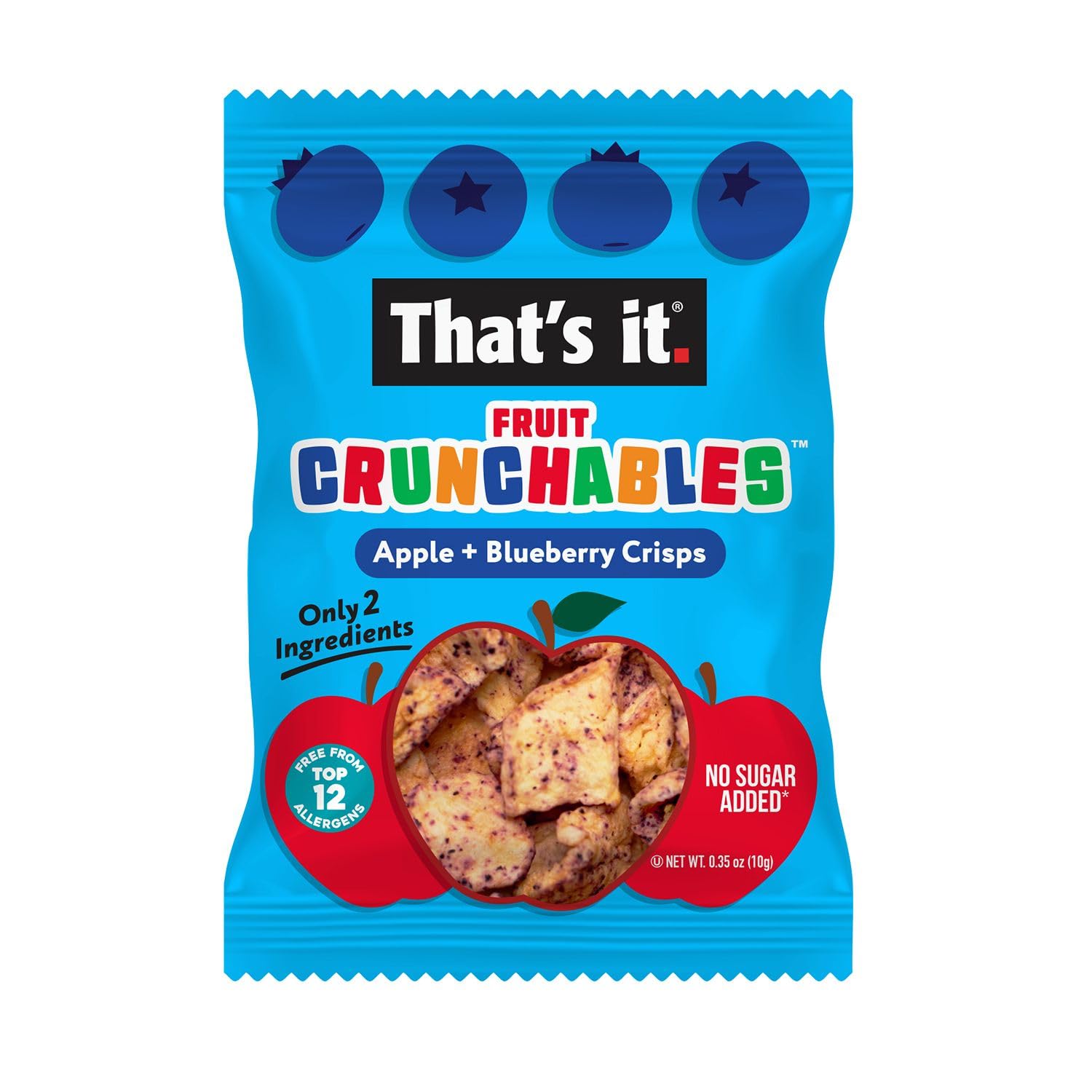Apple + Blueberry Crisps Fruit Crunchables (15 Packs) photo 3