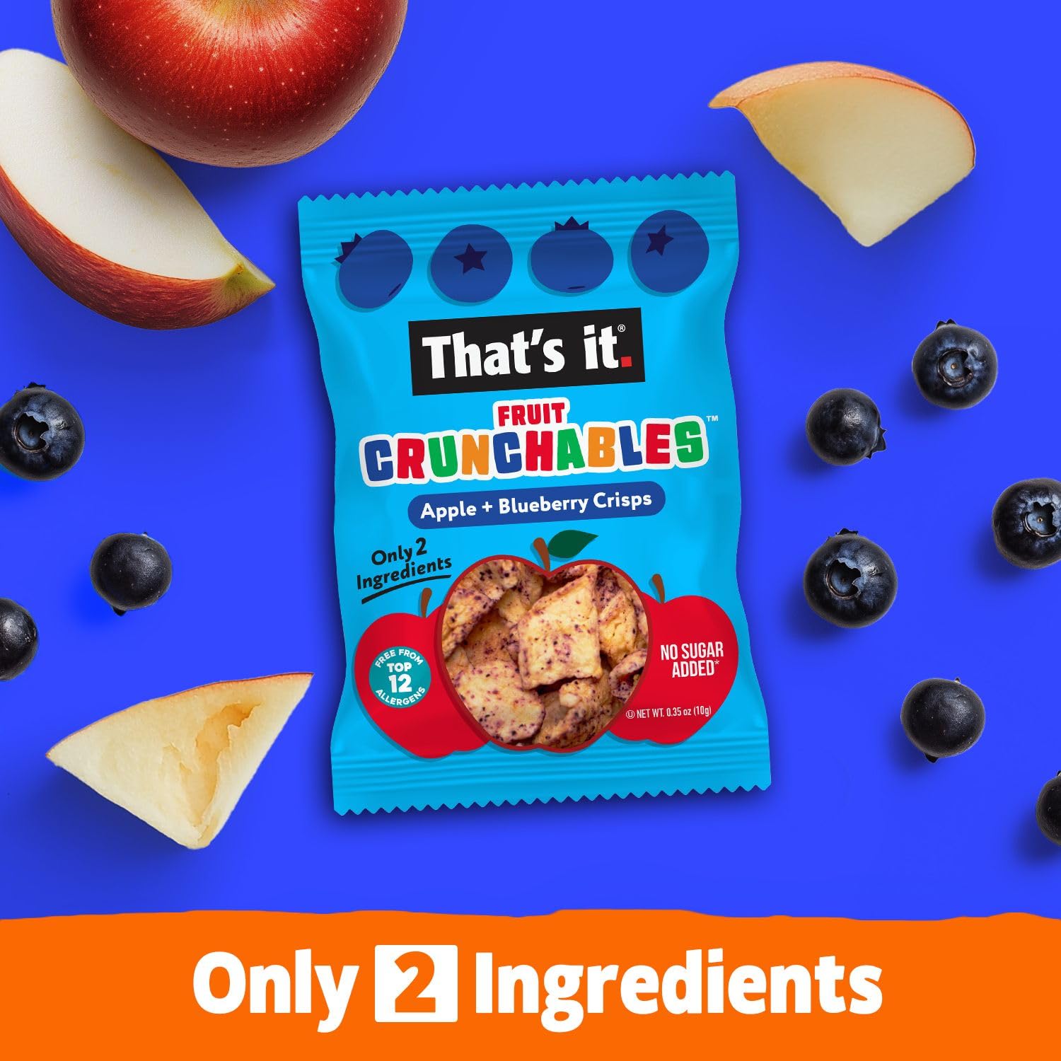 Apple + Blueberry Crisps Fruit Crunchables (15 Packs) photo 5