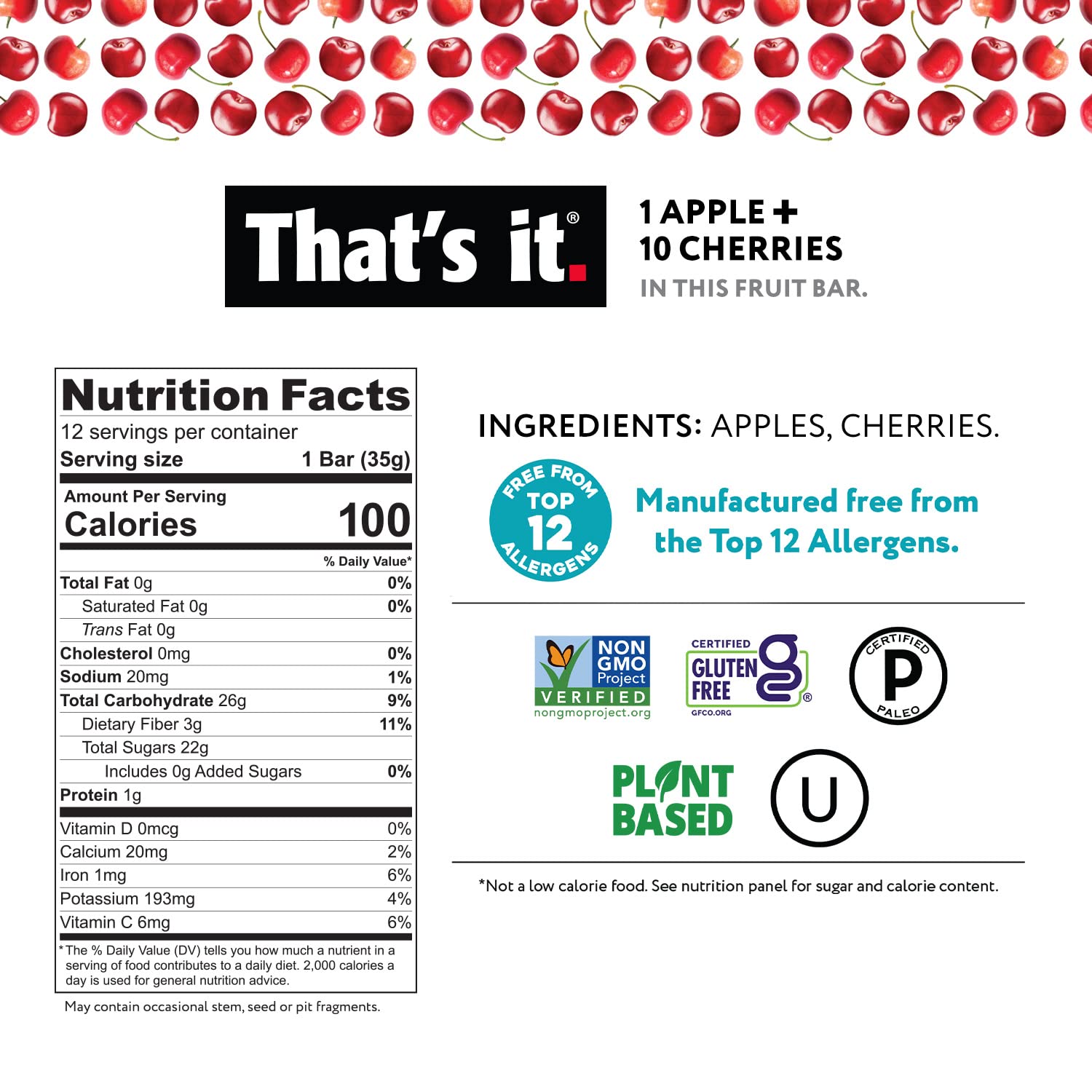 Apple + Cherry Fruit Bars photo 3