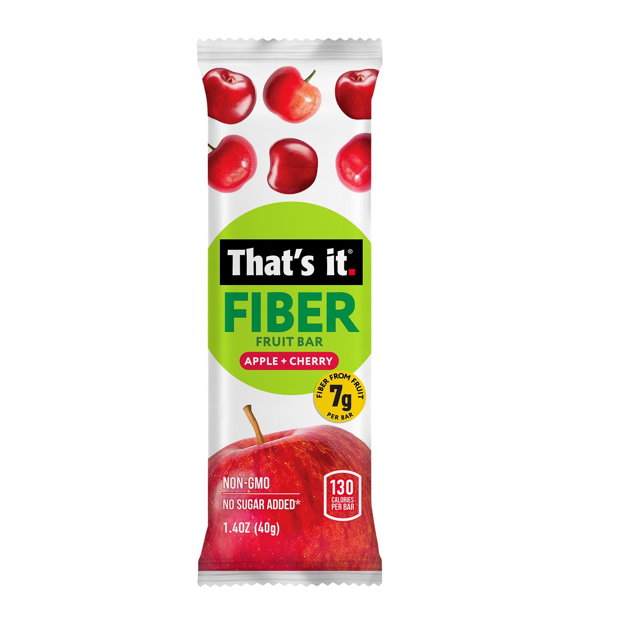 Apple + Cherry Fiber Fruit Bars (12 Bars) photo 3
