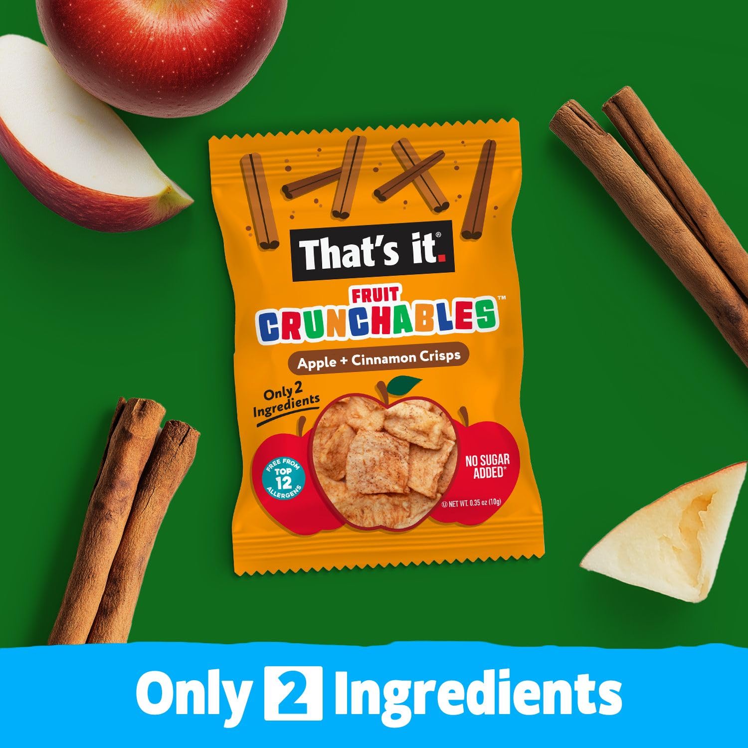 Apple + Cinnamon Crisps Fruit Crunchables (15 Packs) photo 5