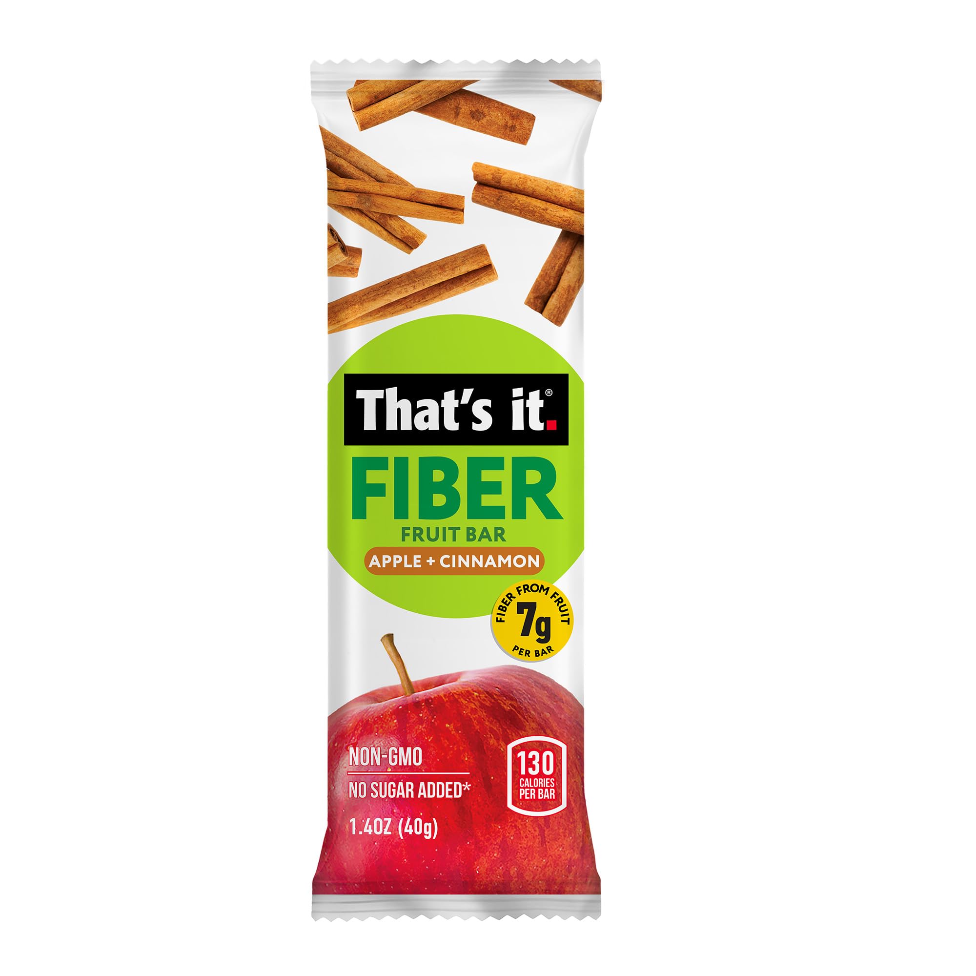 Apple + Cinnamon Fiber Fruit Bars (12 Bars) photo 3