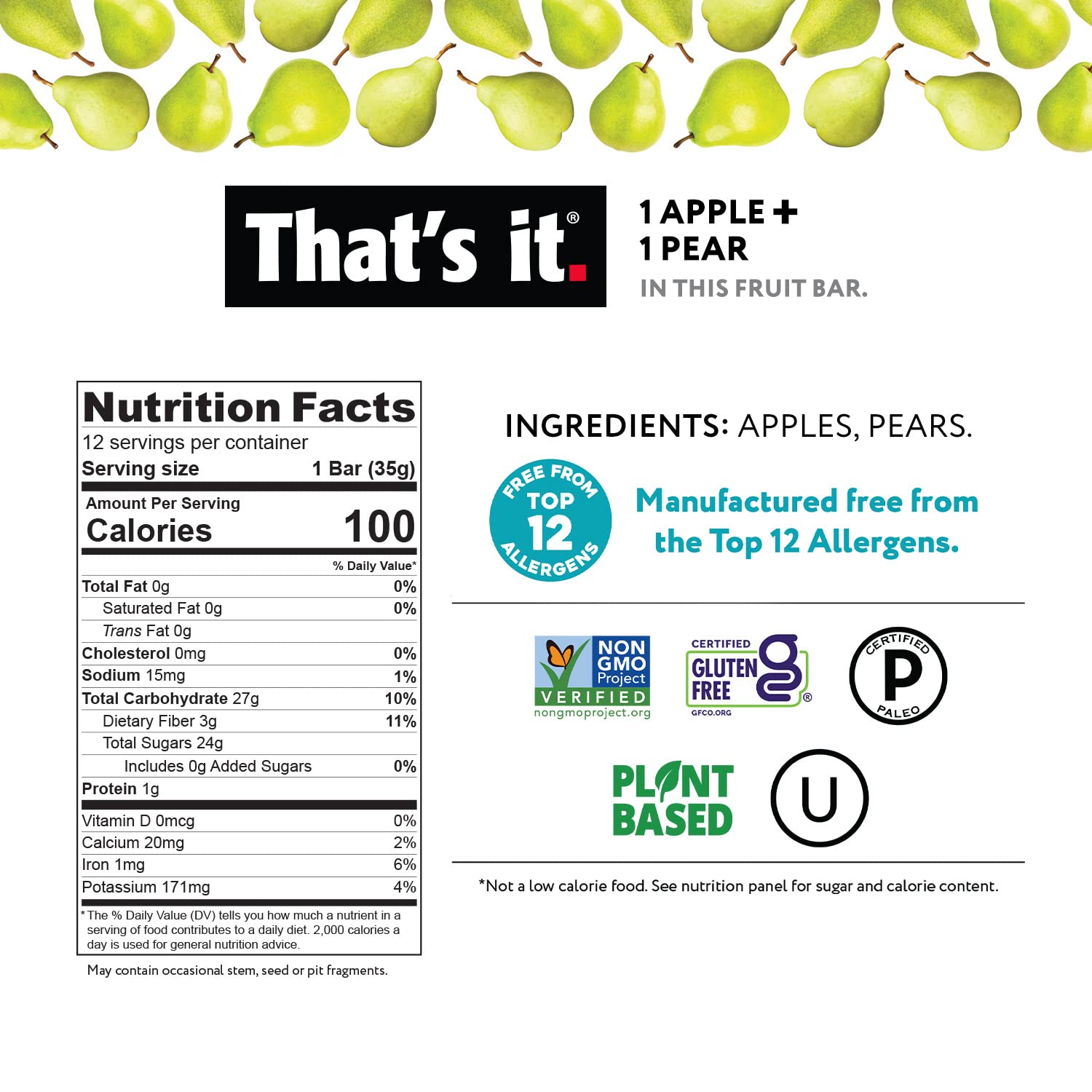 Apple + Pear Fruit Bars photo 3