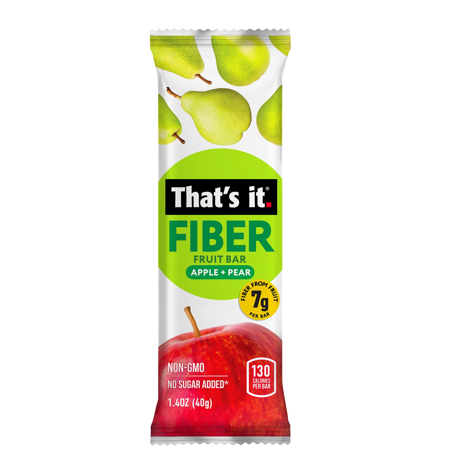Apple + Pear Fiber Fruit Bars (12 Bars) photo 3