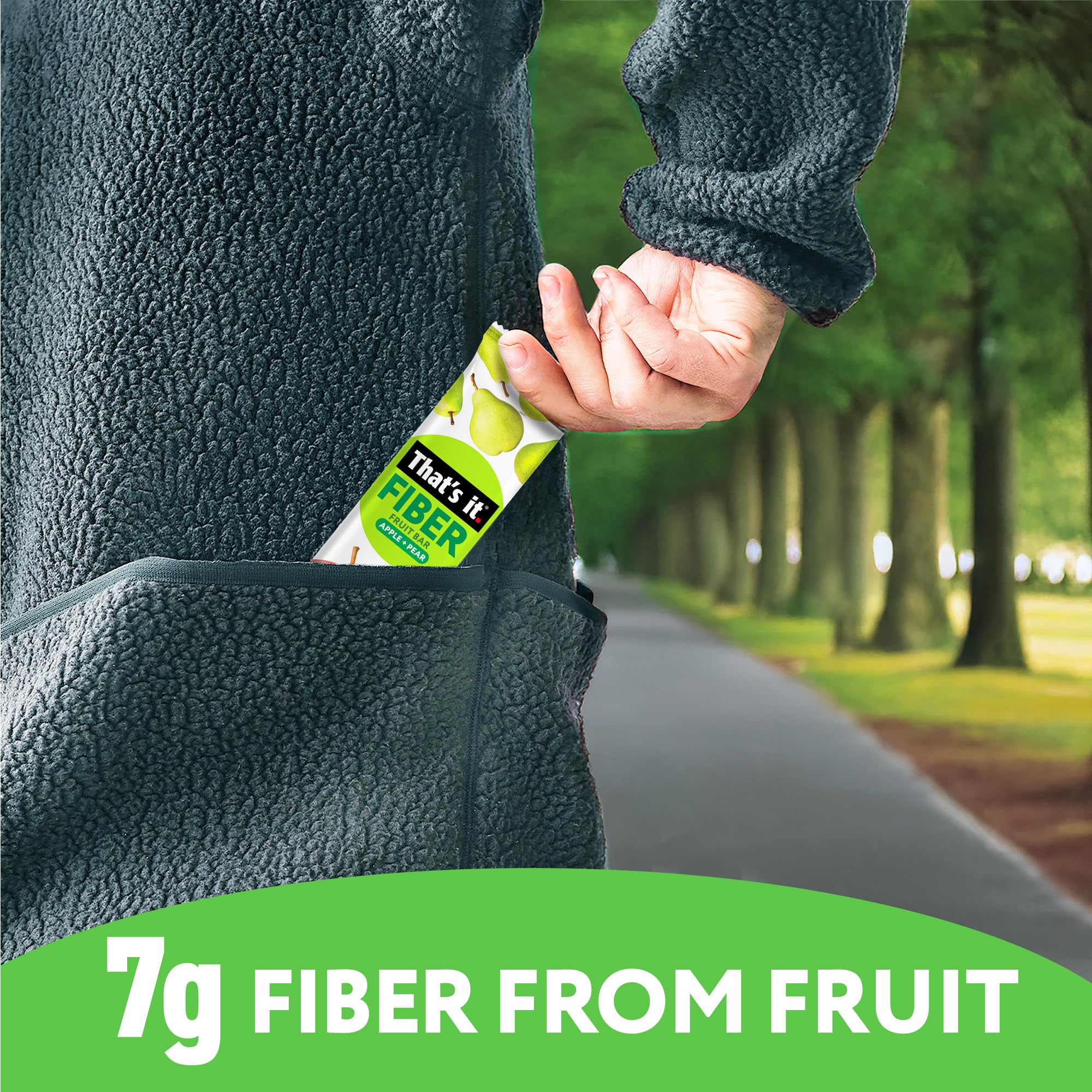 Apple + Pear Fiber Fruit Bars (12 Bars) photo 5