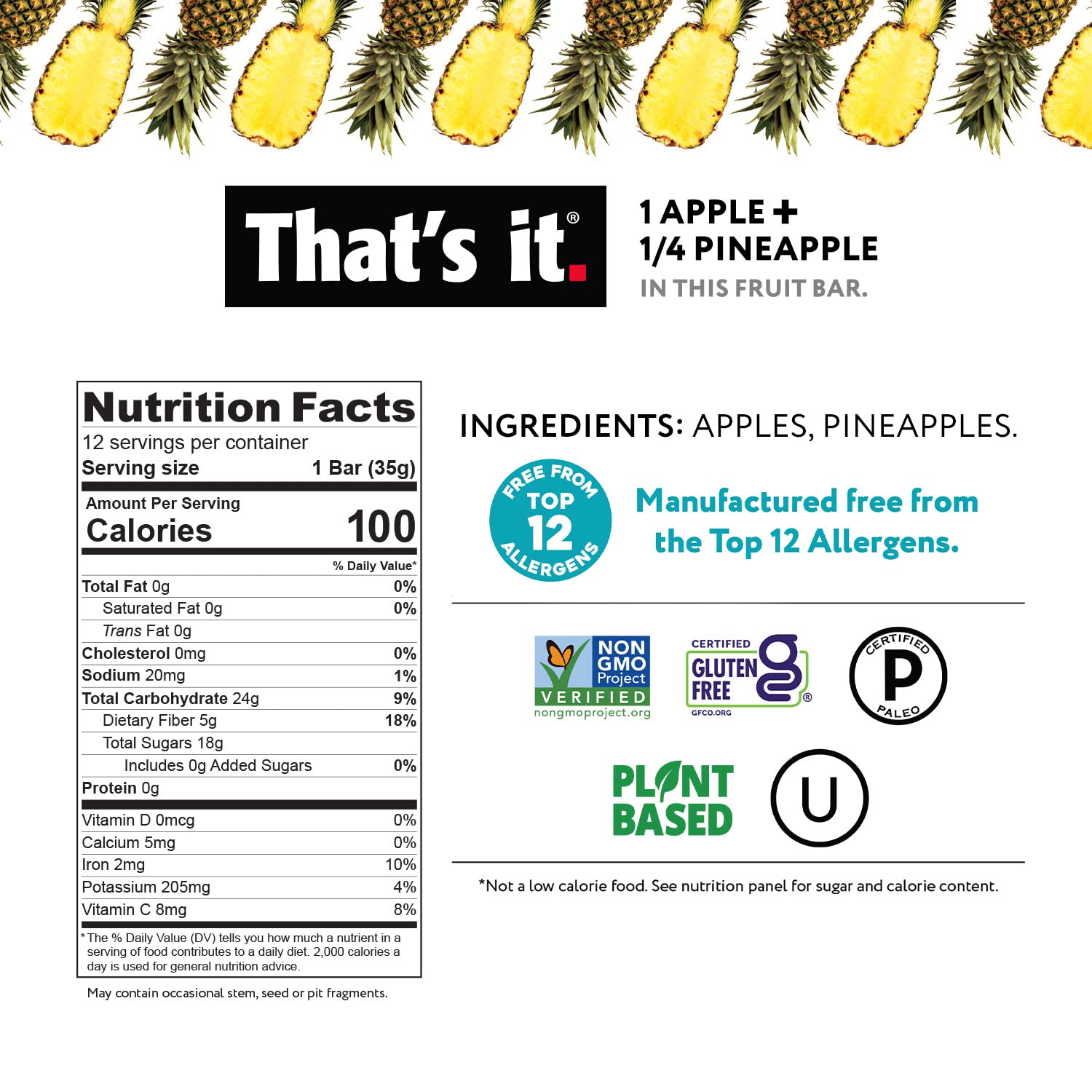 Apple + Pineapple Fruit Bars photo 3