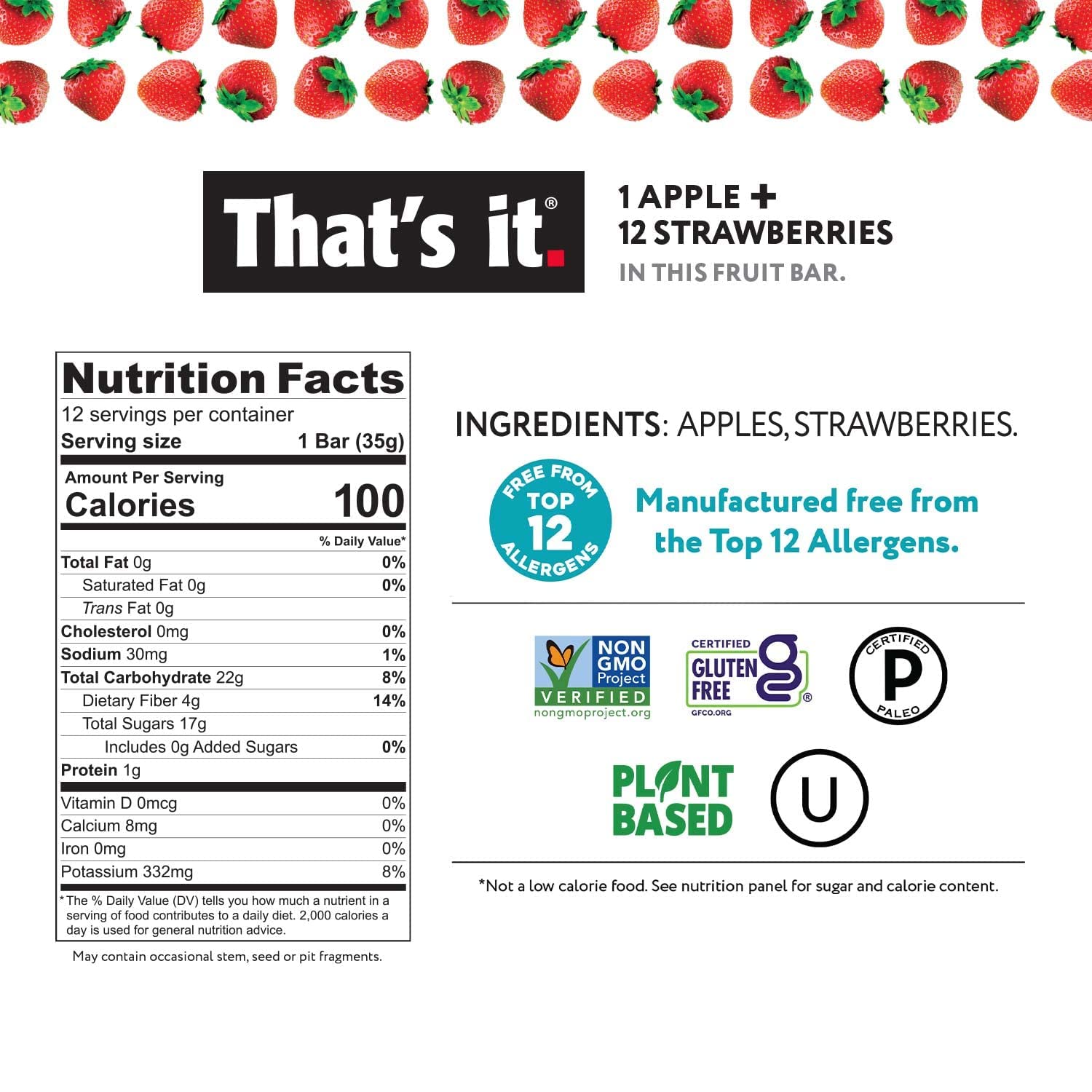 Apple + Strawberry Fruit Bars photo 3