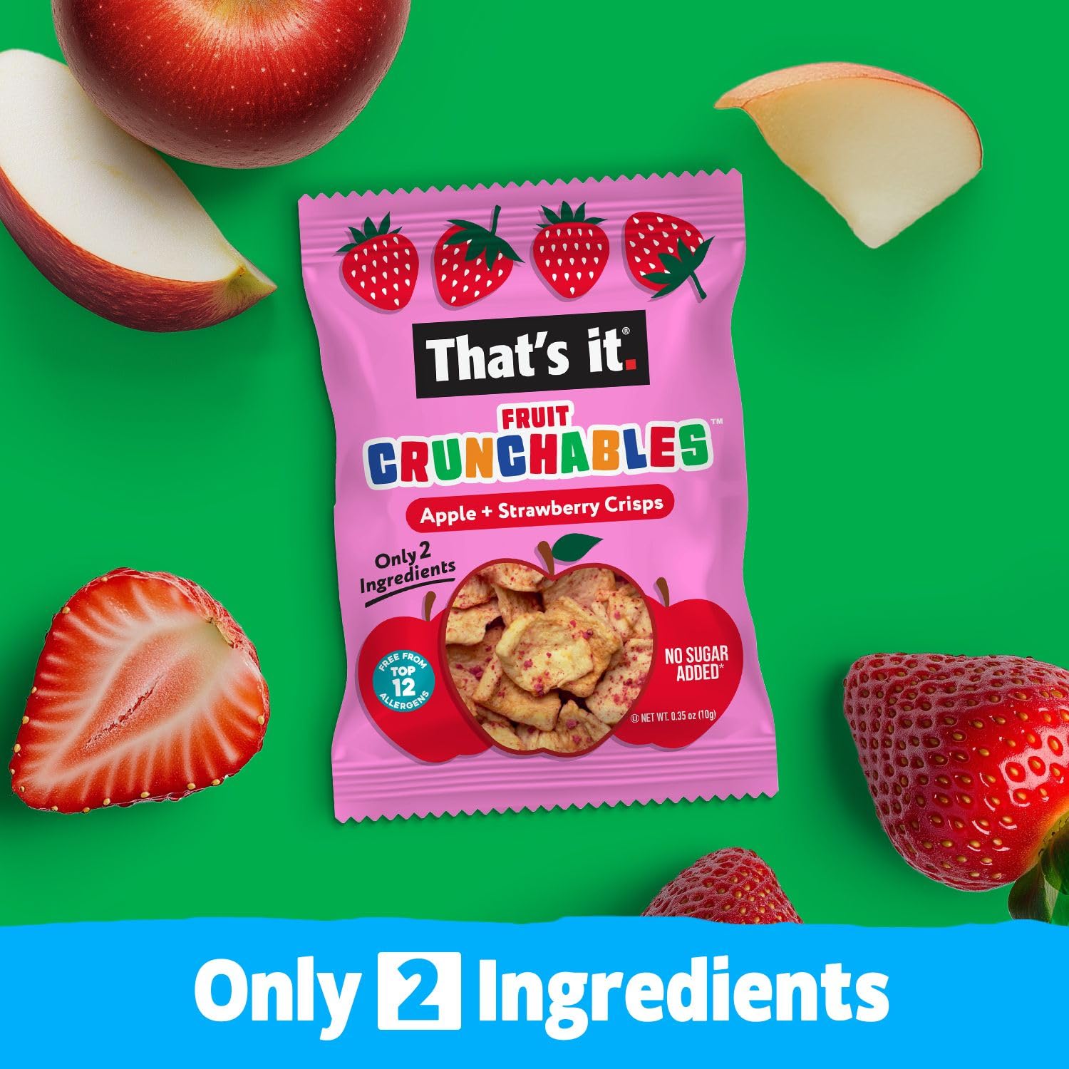 Apple + Strawberry Crisps Fruit Crunchables (15 Packs) photo 5