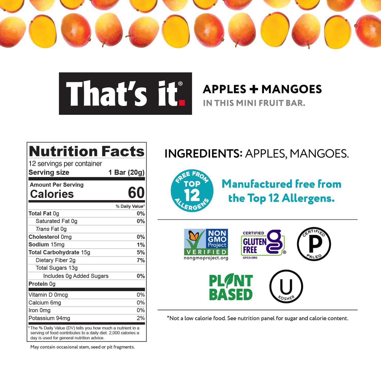 Minis Variety Pack - Banana, Blueberry & Mango (36 Bars) photo 3