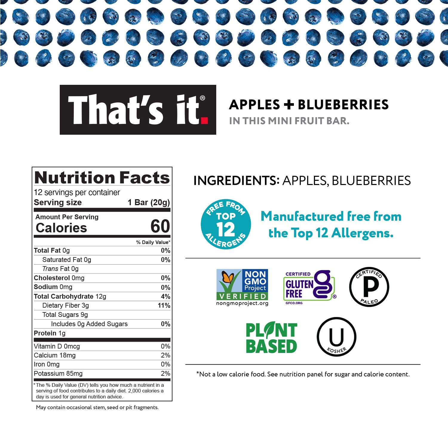 Minis Variety Pack - Banana, Blueberry & Mango (36 Bars) photo 4