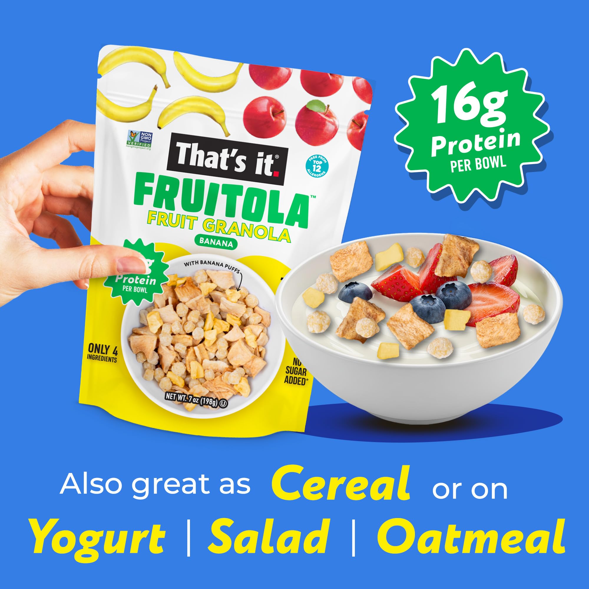 Banana Fruitola Fruit Granola (3 Packs) - 7oz photo 4