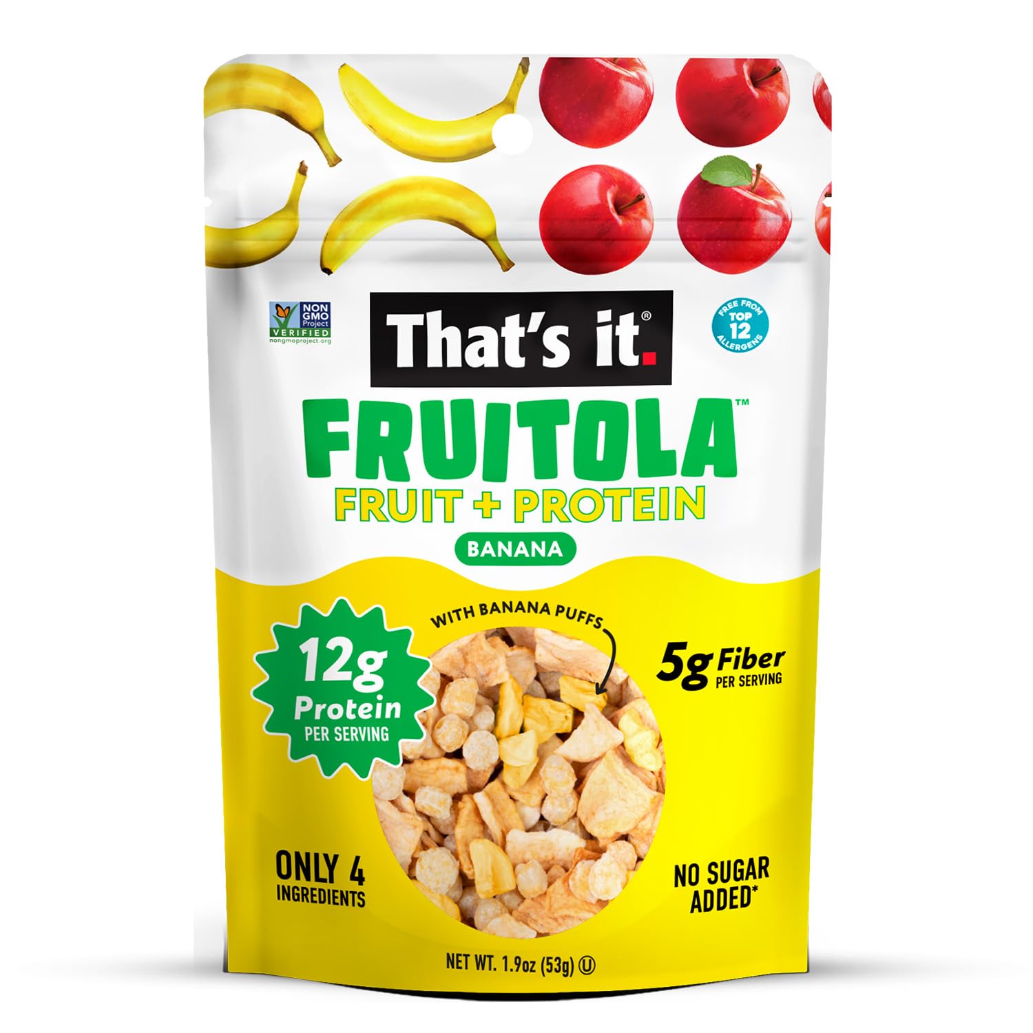 Banana Fruitola Fruit Granola - Snack Size (4 Packs) - 1.9oz photo 3