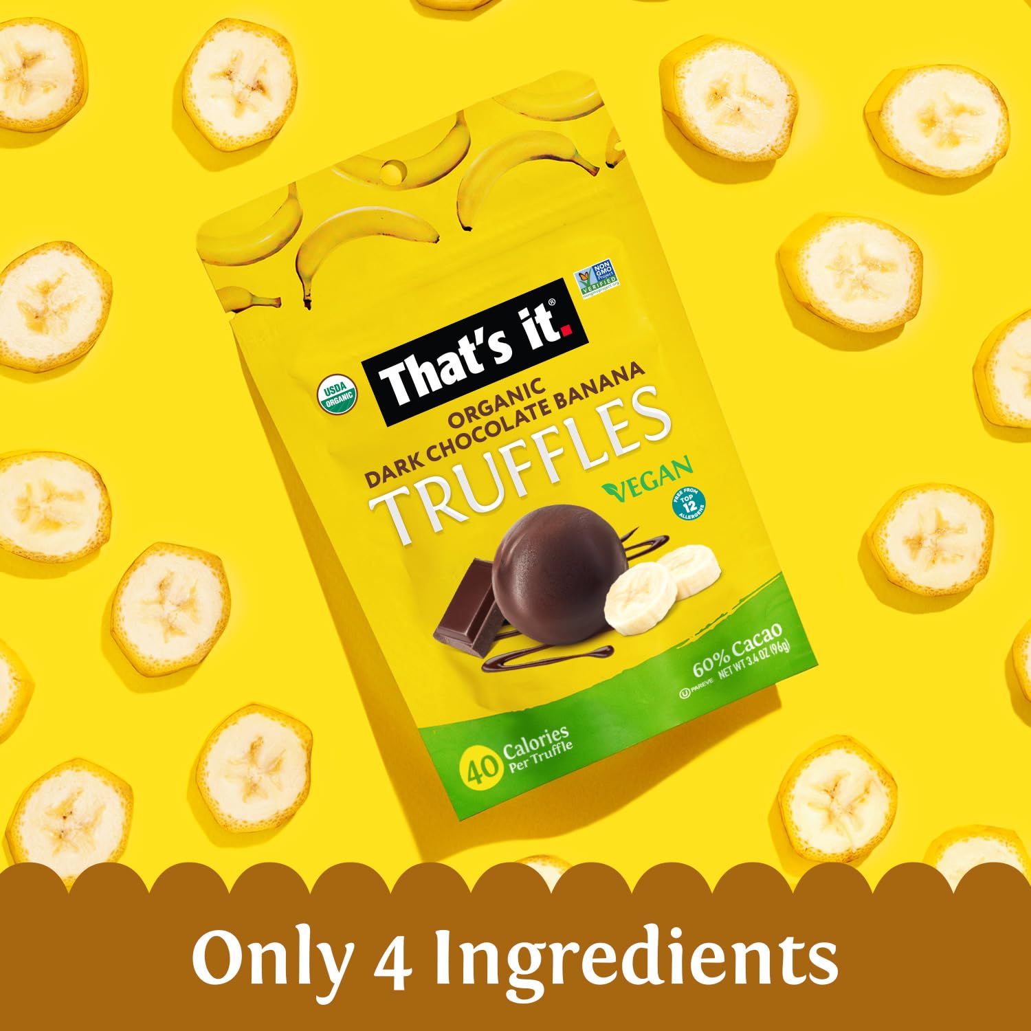 Organic Dark Chocolate Banana Truffles (3 Packs) photo 6