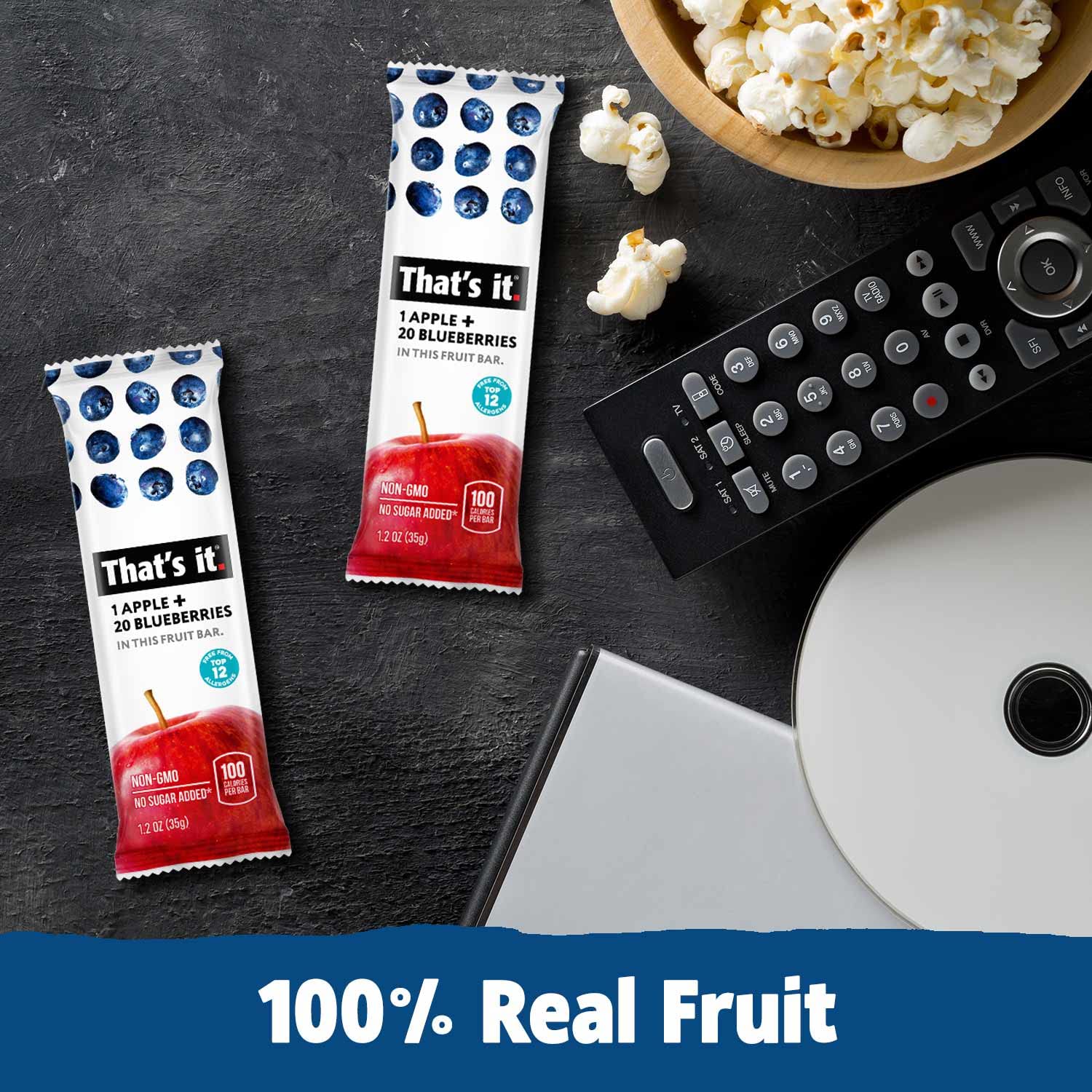 Best Sellers Fruit Bar Variety Pack - Blueberry, Cherry, Mango & Strawberry (48 Bars) photo 4