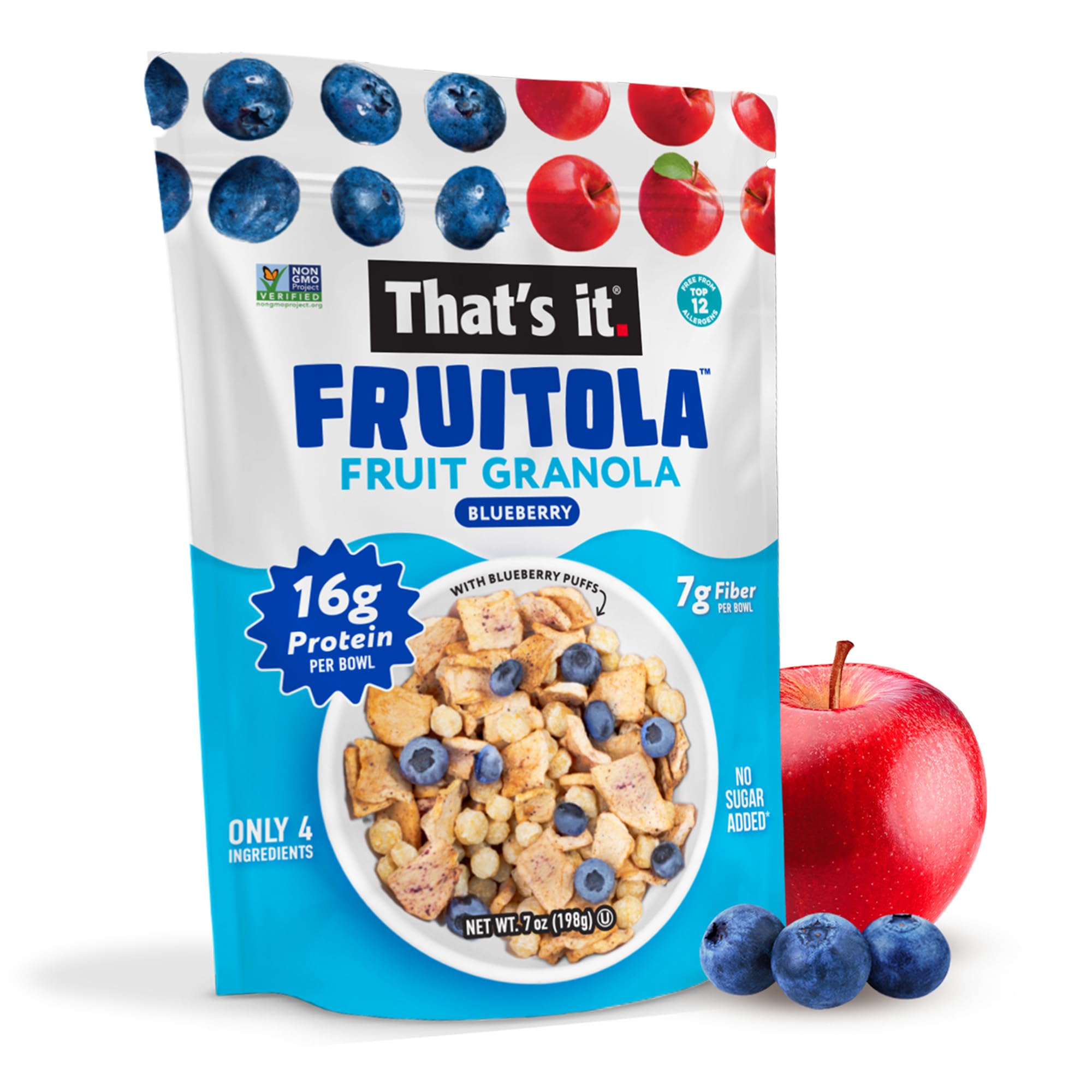 Blueberry Fruitola Fruit Granola (3 Packs) - 7oz photo 3