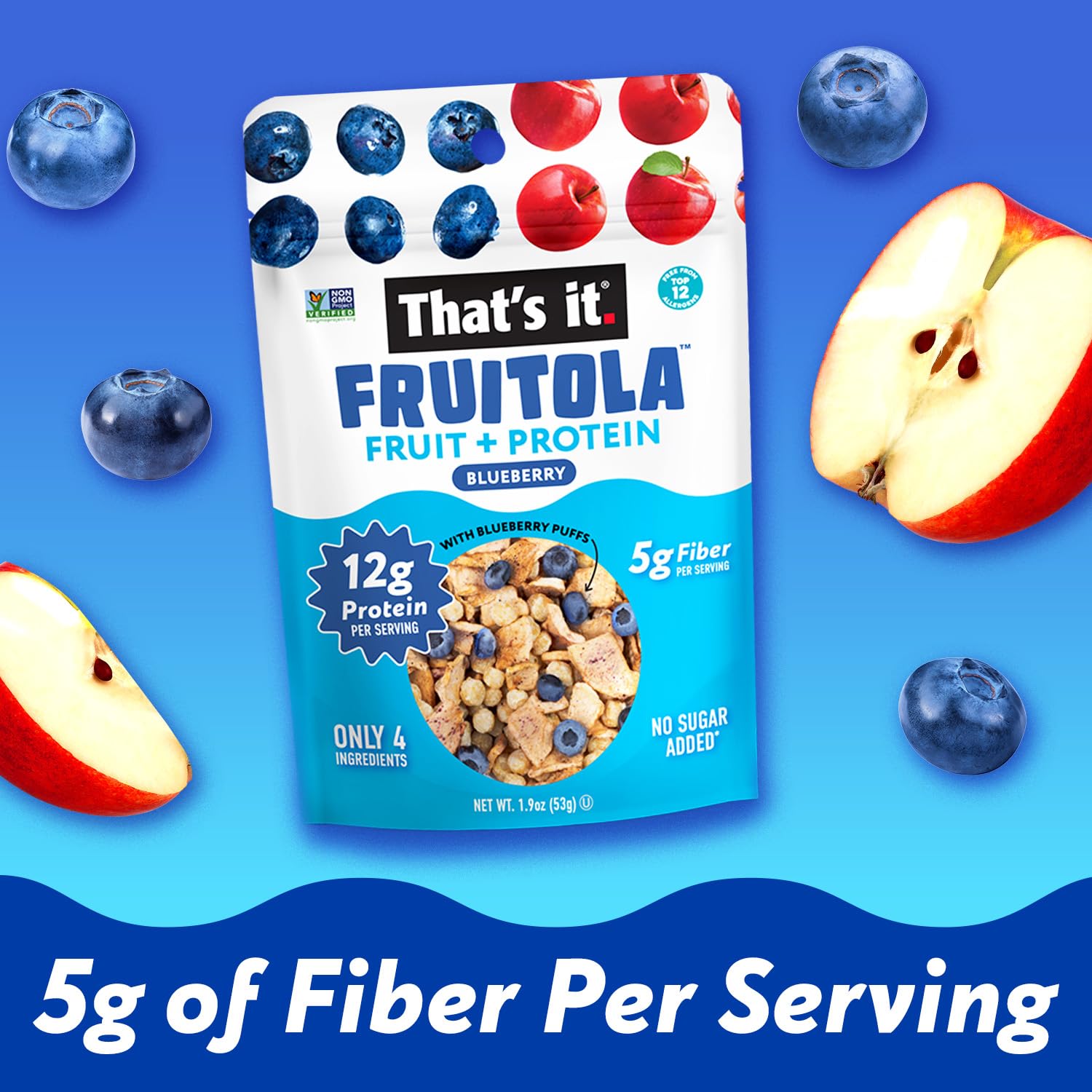 Blueberry Fruitola Fruit Granola - Snack Size (4 Packs) - 1.9oz photo 5