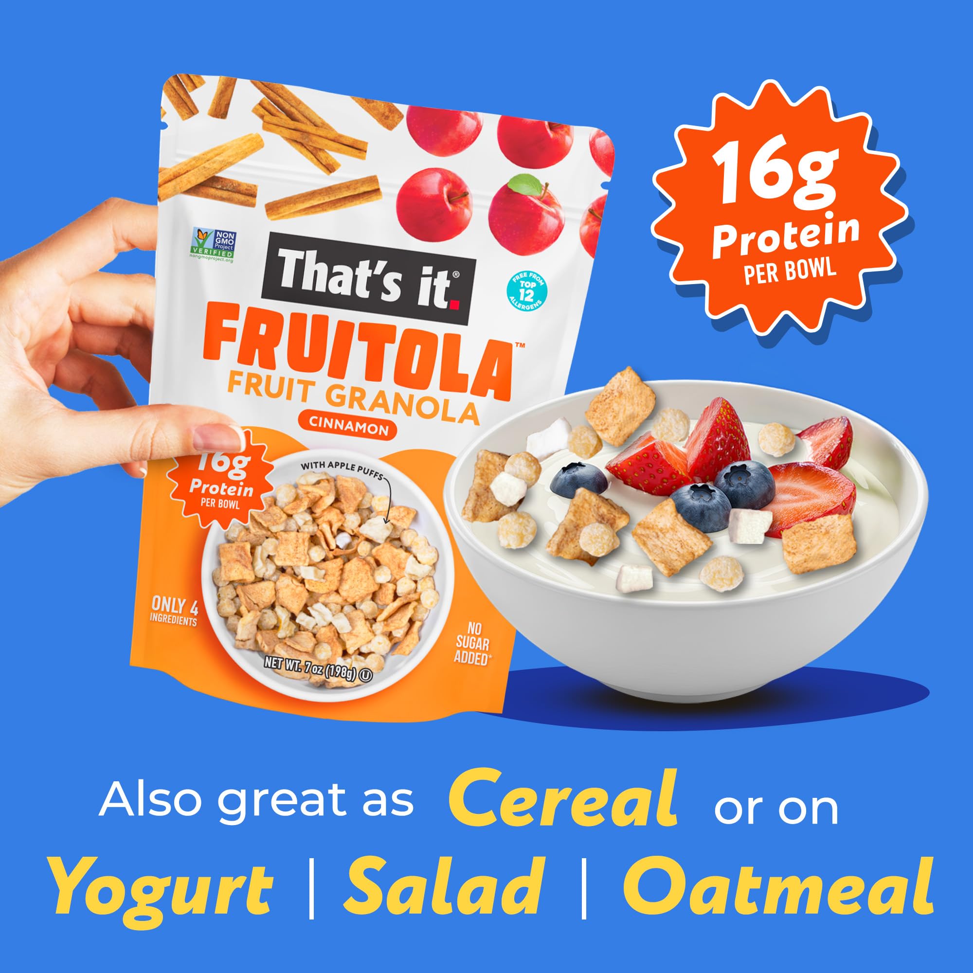 Cinnamon Fruitola Fruit Granola (3 Packs) - 7oz photo 4