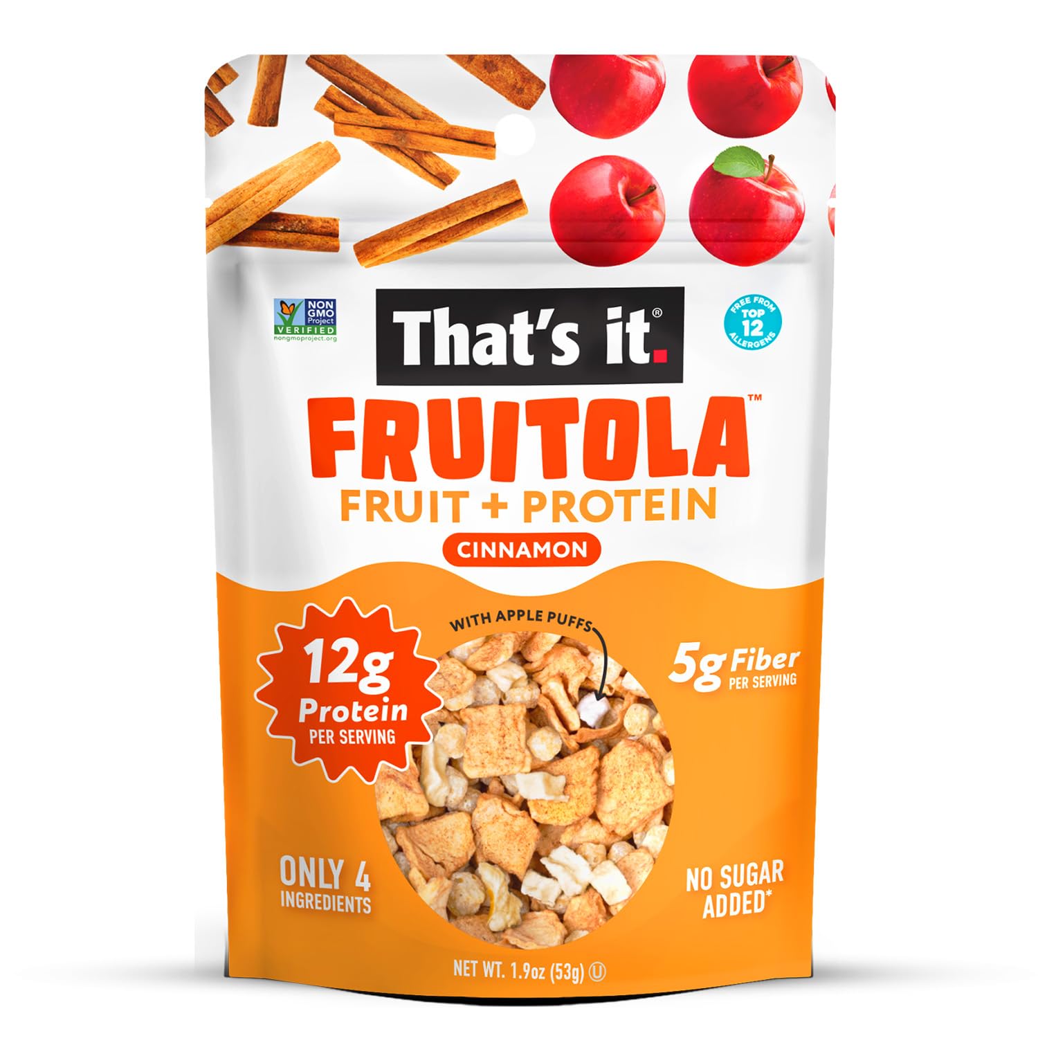 Cinnamon Fruitola Fruit Granola - Snack Size (4 Packs) - 1.9oz photo 3