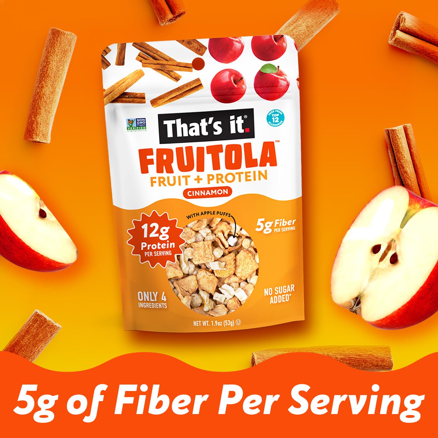 Cinnamon Fruitola Fruit Granola - Snack Size (4 Packs) - 1.9oz photo 5