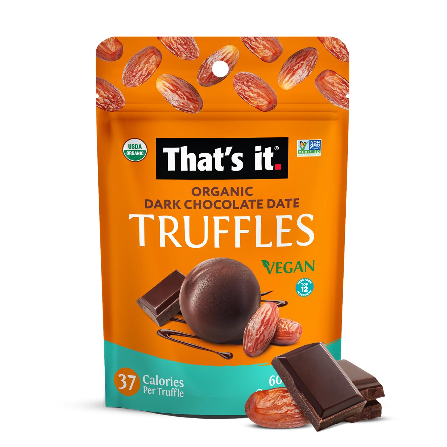 Organic Dark Chocolate Date Truffles (3 Packs) photo 3