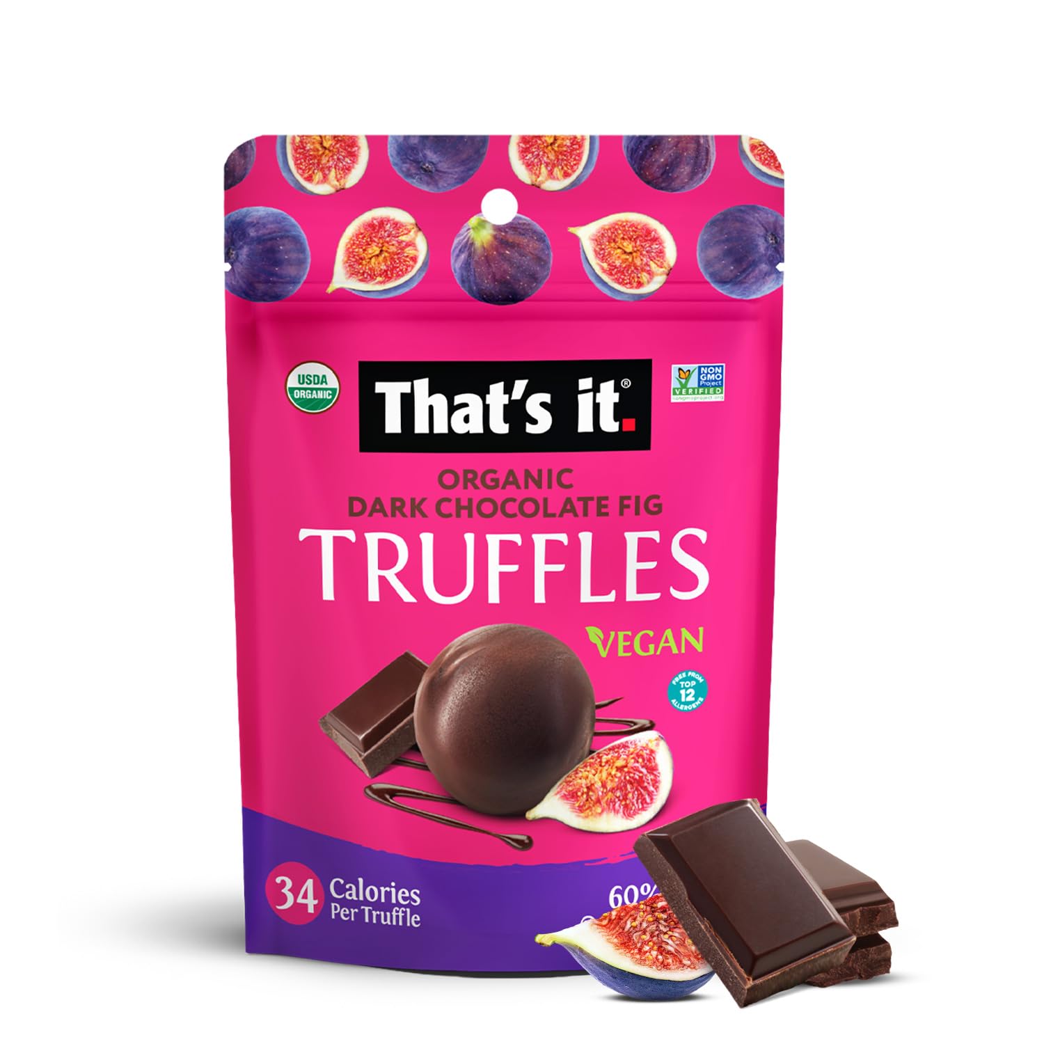 Organic Dark Chocolate Fig Truffles (3 Packs) photo 4