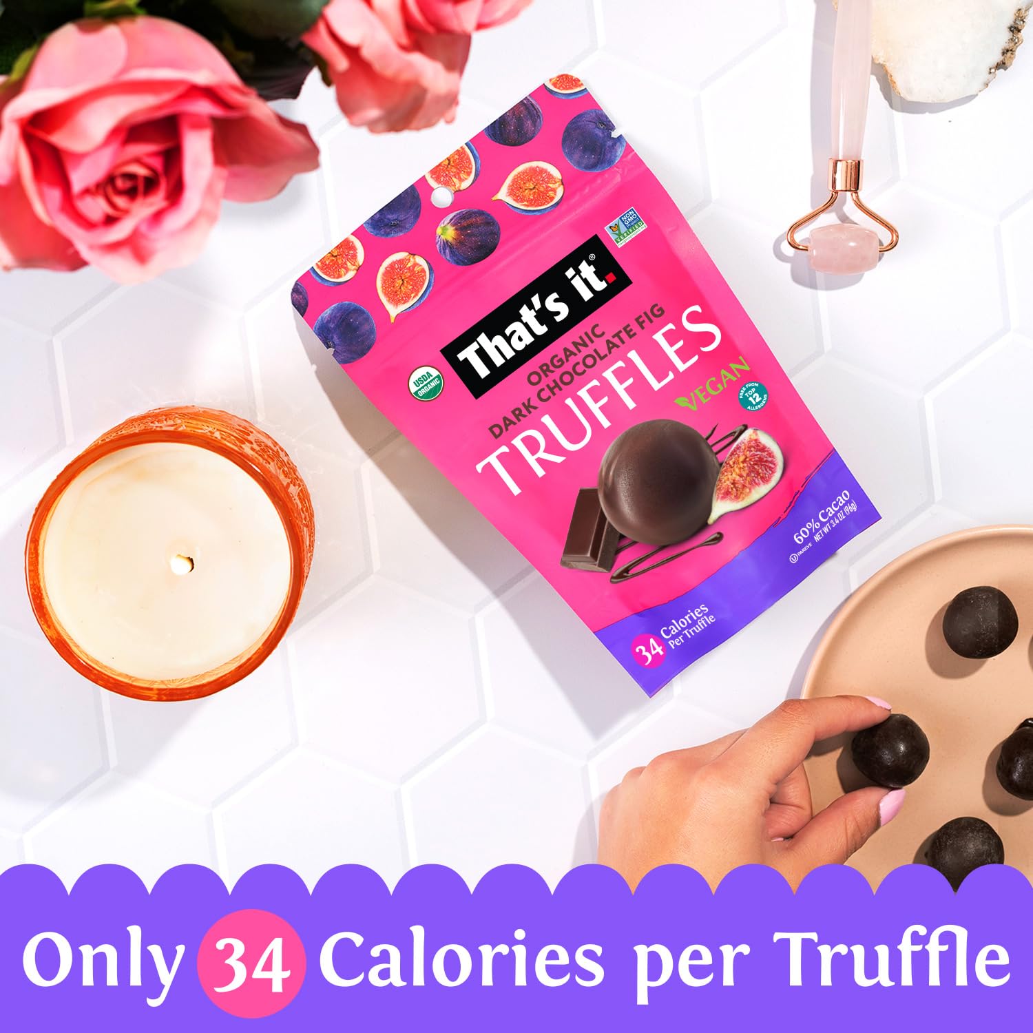 Organic Dark Chocolate Fig Truffles (3 Packs) photo 5