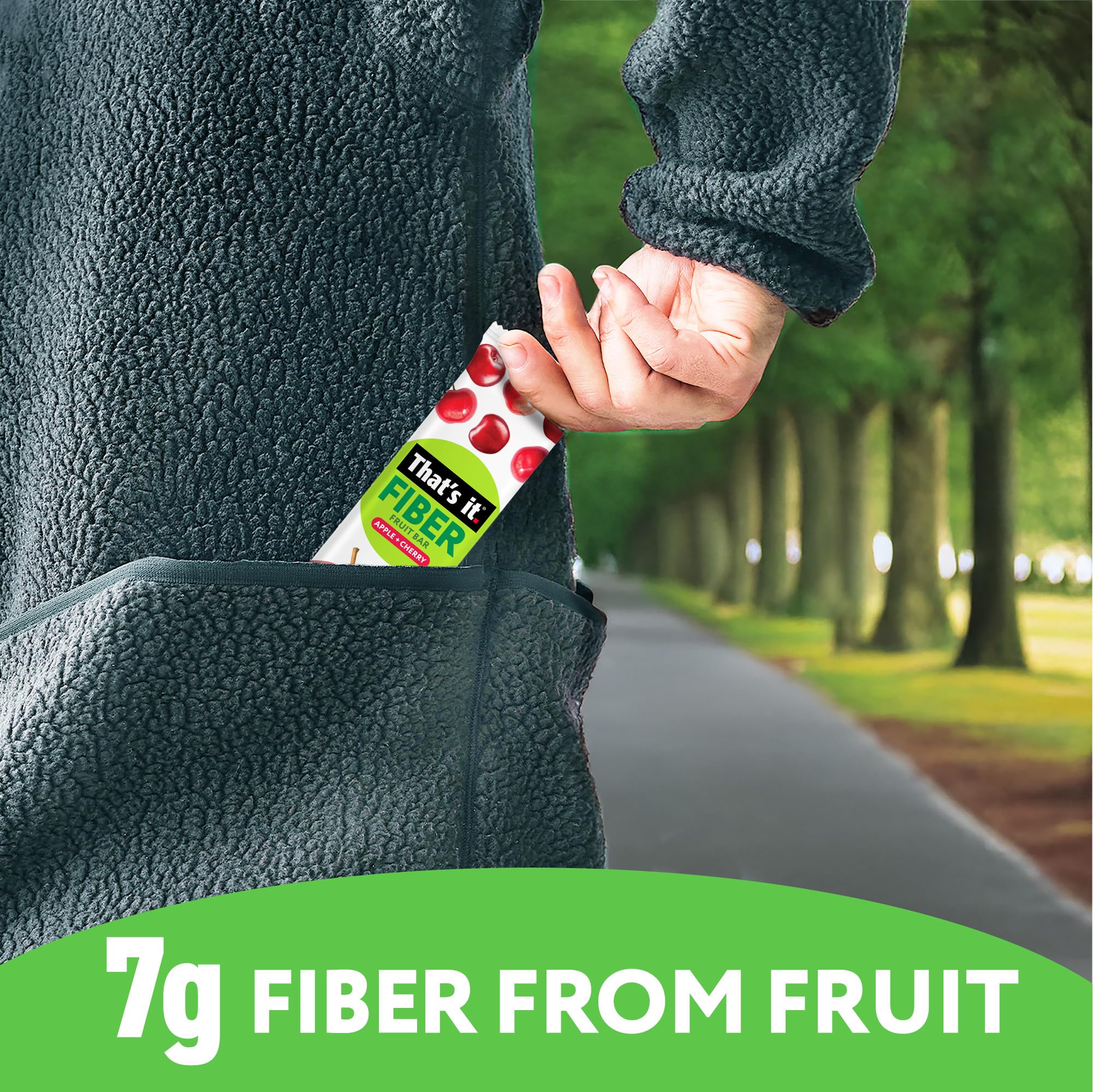 Fiber Fruit Bar Variety Pack - Berries, Cherry, Pear & Cinnamon (12 Bars) photo 5