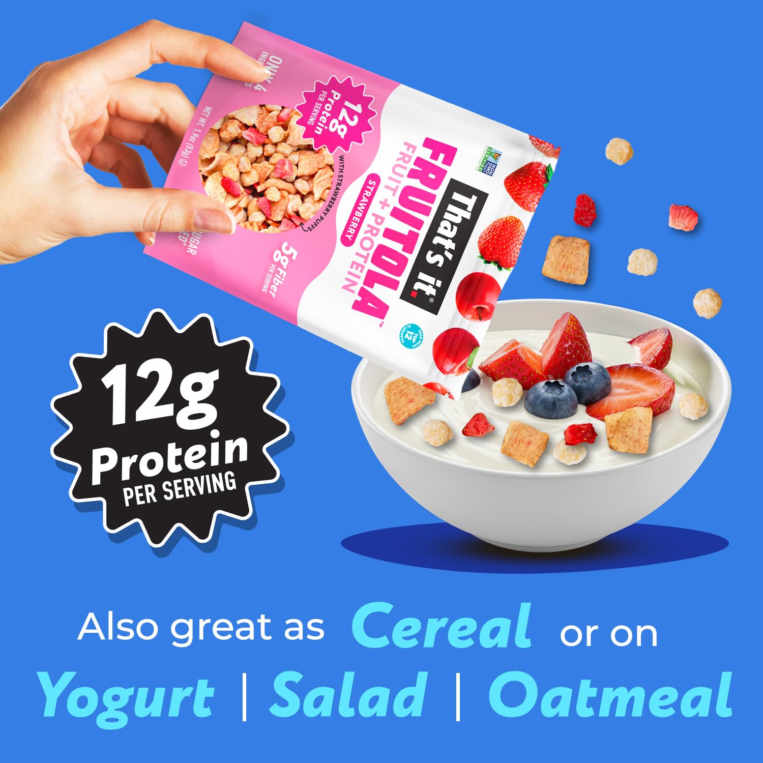 Fruitola Fruit Granola Snack Size Variety Pack (4 Packs) - 1.9oz photo 3