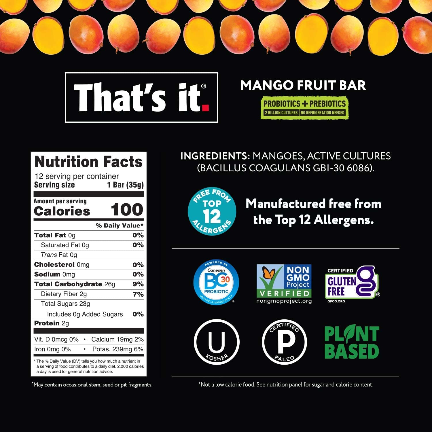 Mango Probiotic Fruit Bars photo 4