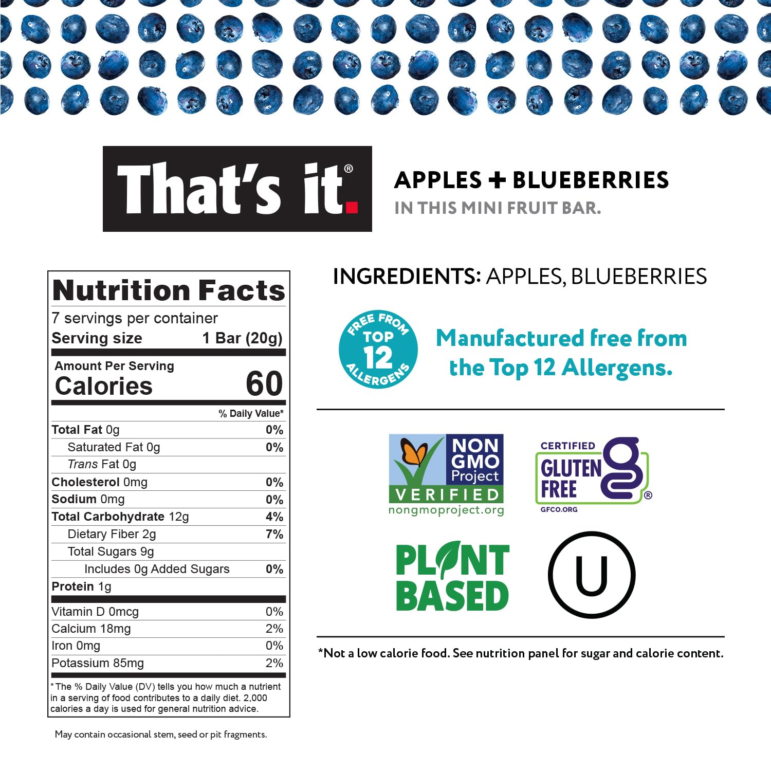 Minis Variety Pack - Blueberry, Cherry, Fig, Mango & Strawberry (35 Bars) photo 3