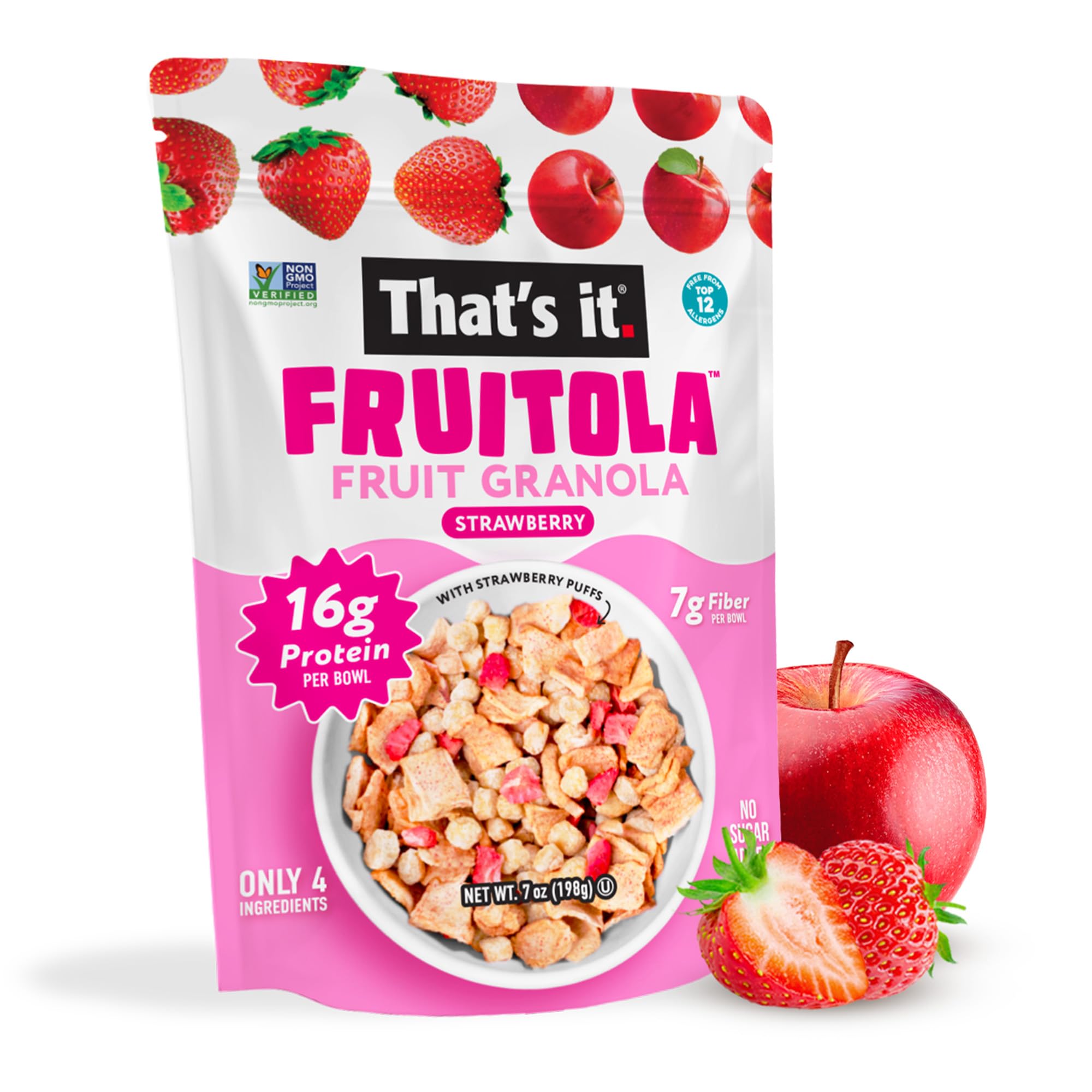 Strawberry Fruitola Fruit Granola (3 Packs) - 7oz photo 3