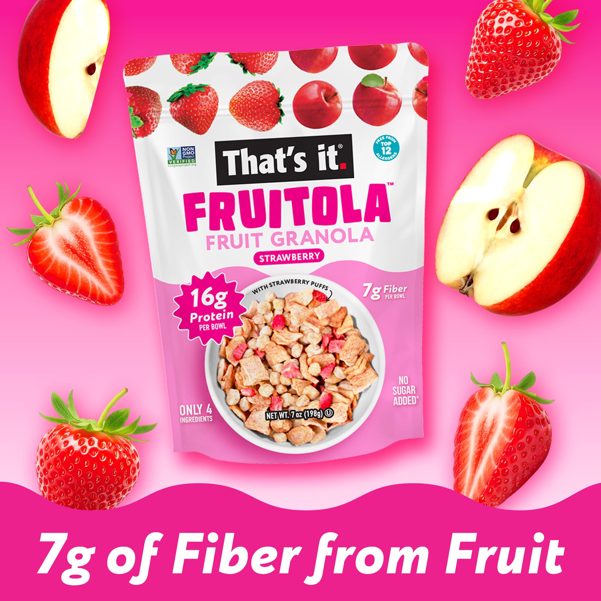 Strawberry Fruitola Fruit Granola (3 Packs) - 7oz photo 5