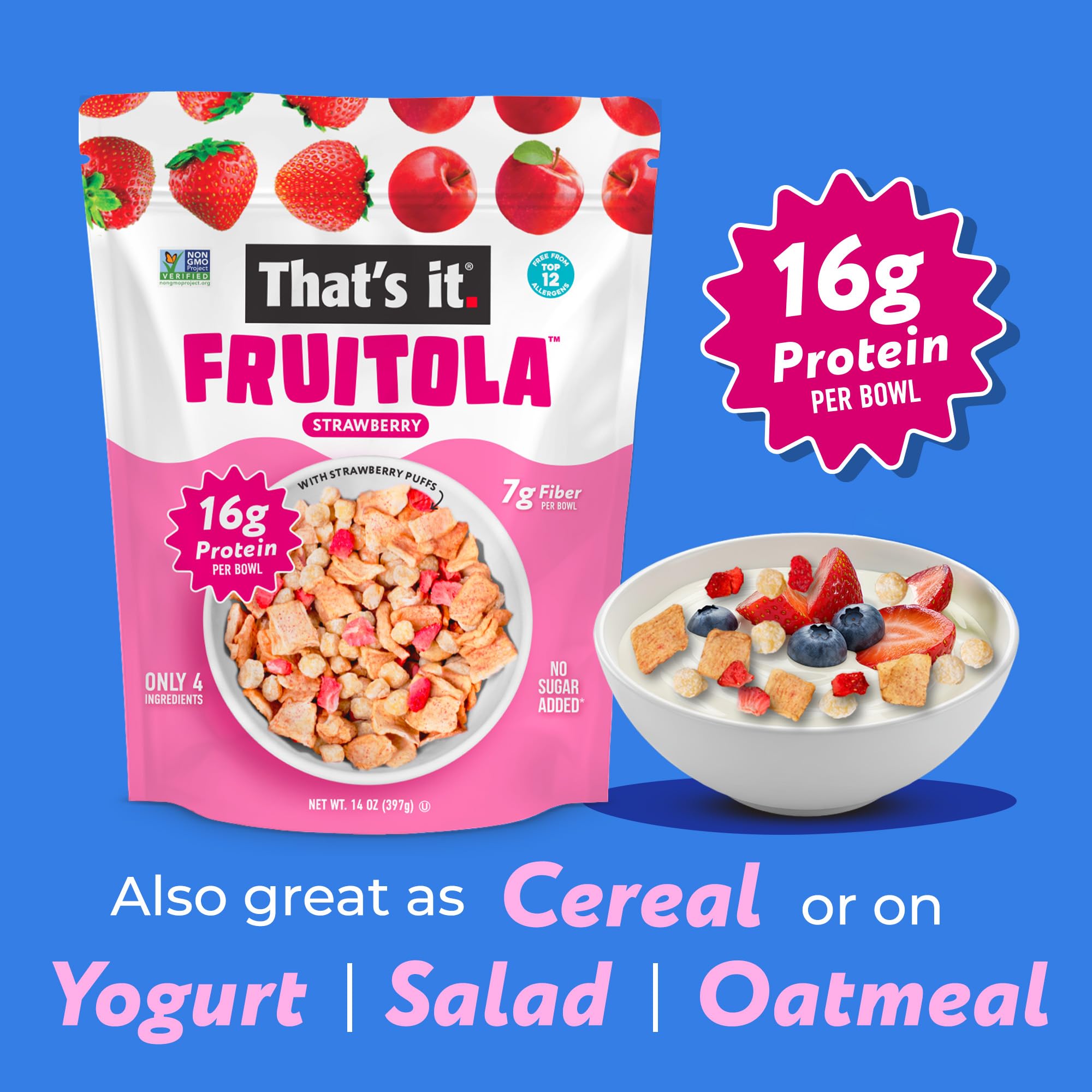 Strawberry Fruitola Fruit Granola (Family Size) - 14oz photo 3