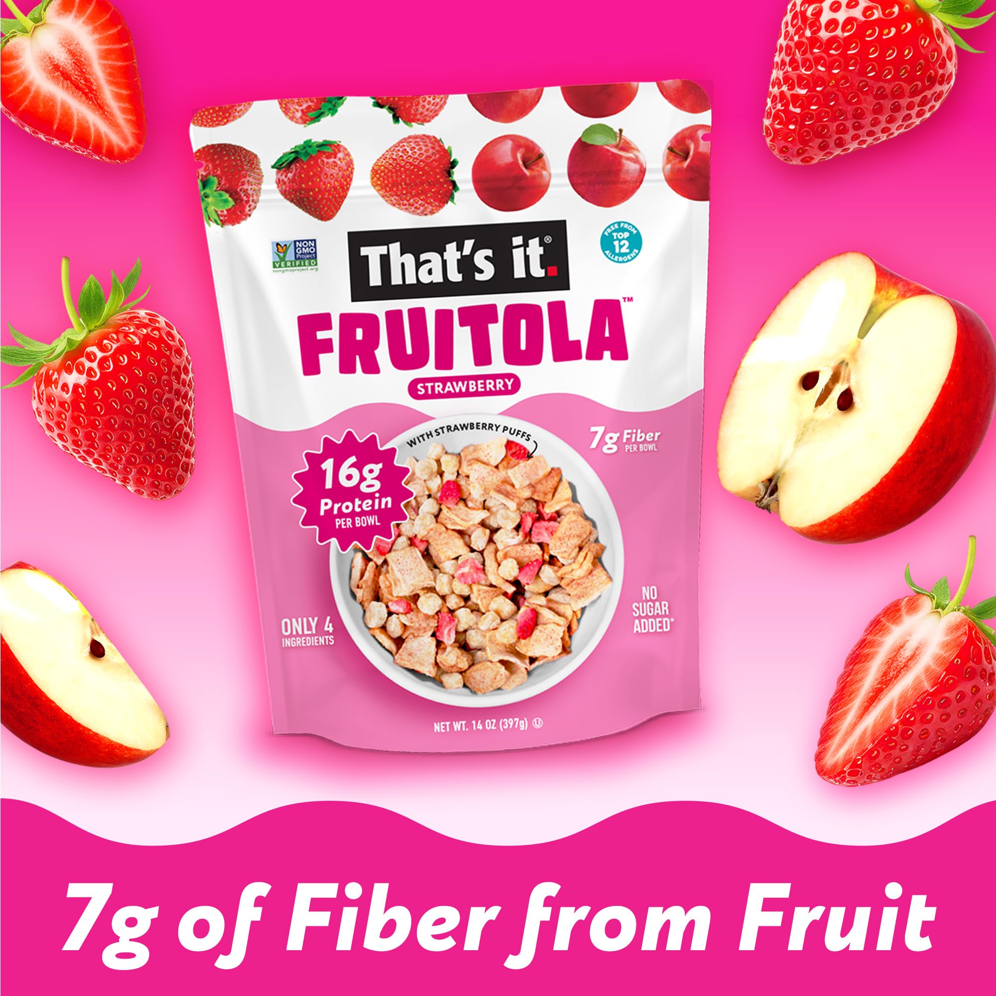 Strawberry Fruitola Fruit Granola (Family Size) - 14oz photo 4