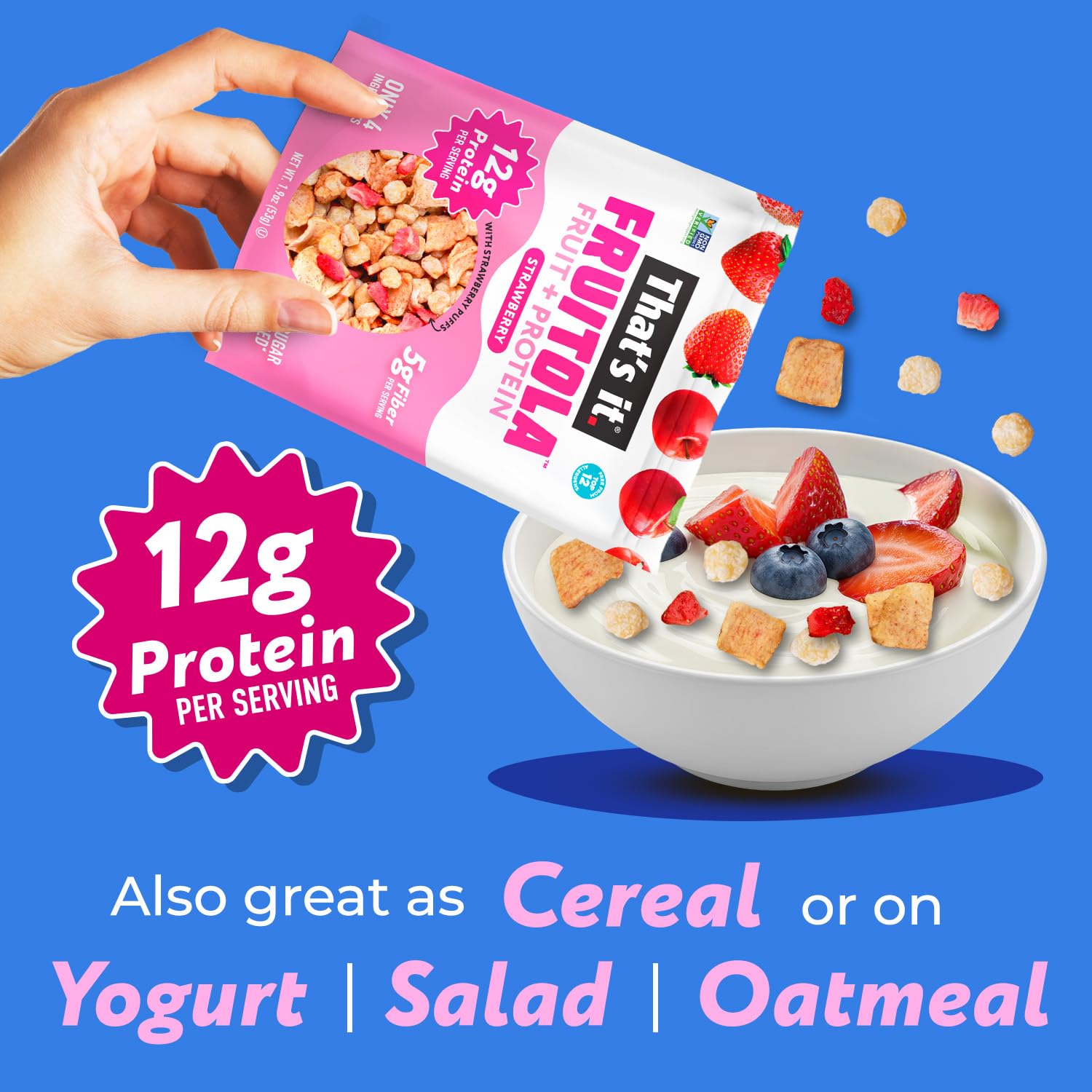 Strawberry Fruitola Fruit Granola - Snack Size (4 Packs) - 1.9oz photo 4