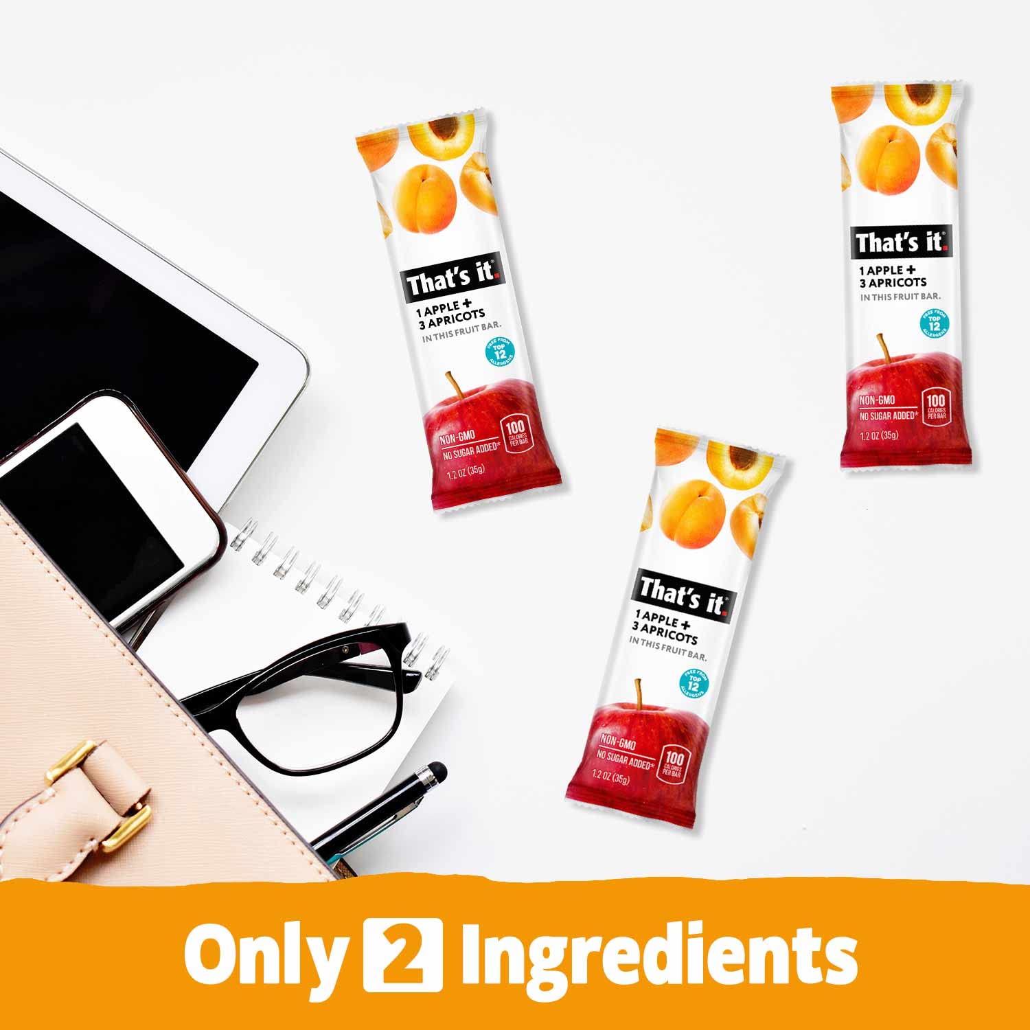 Fruit Bar Variety Pack - Apricot, Pear  & Pineapple (36 Bars) photo 3