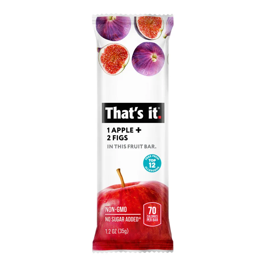 Apple + Fig Fruit Bars packaging