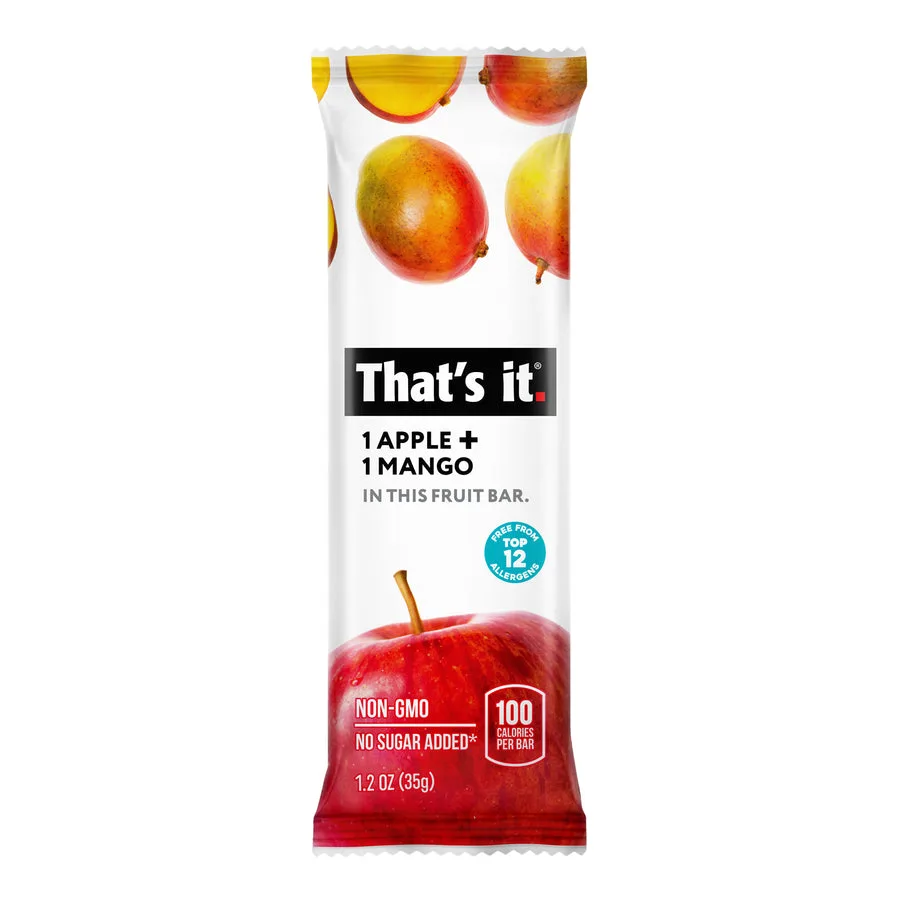 Apple + Mango Fruit Bars packaging
