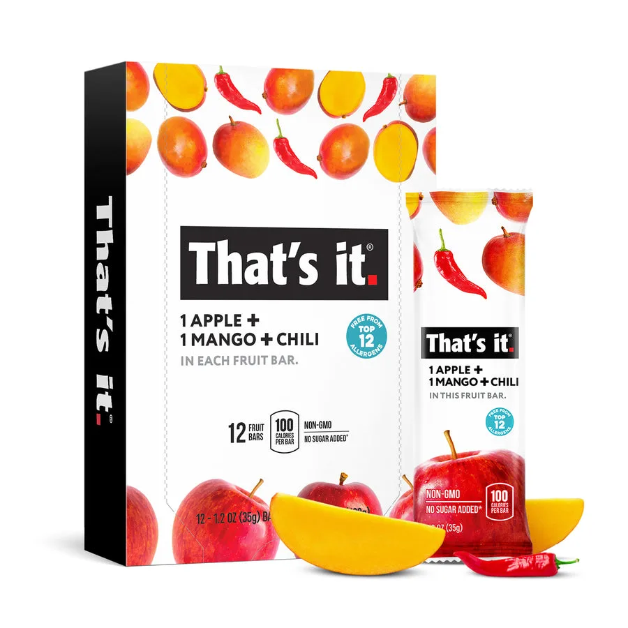 Apple + Mango & Chili Fruit Bars