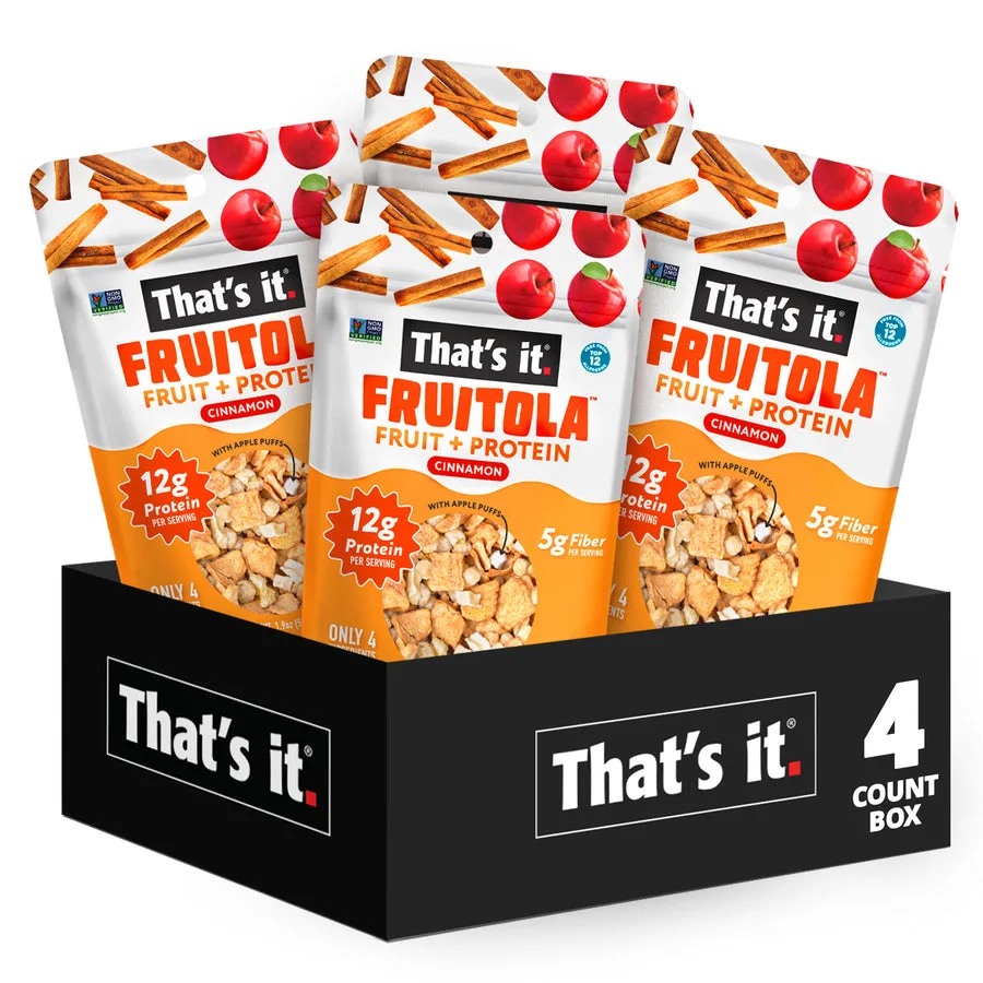 Cinnamon Fruitola Fruit Granola - Snack Size (4 Packs) - 1.9oz