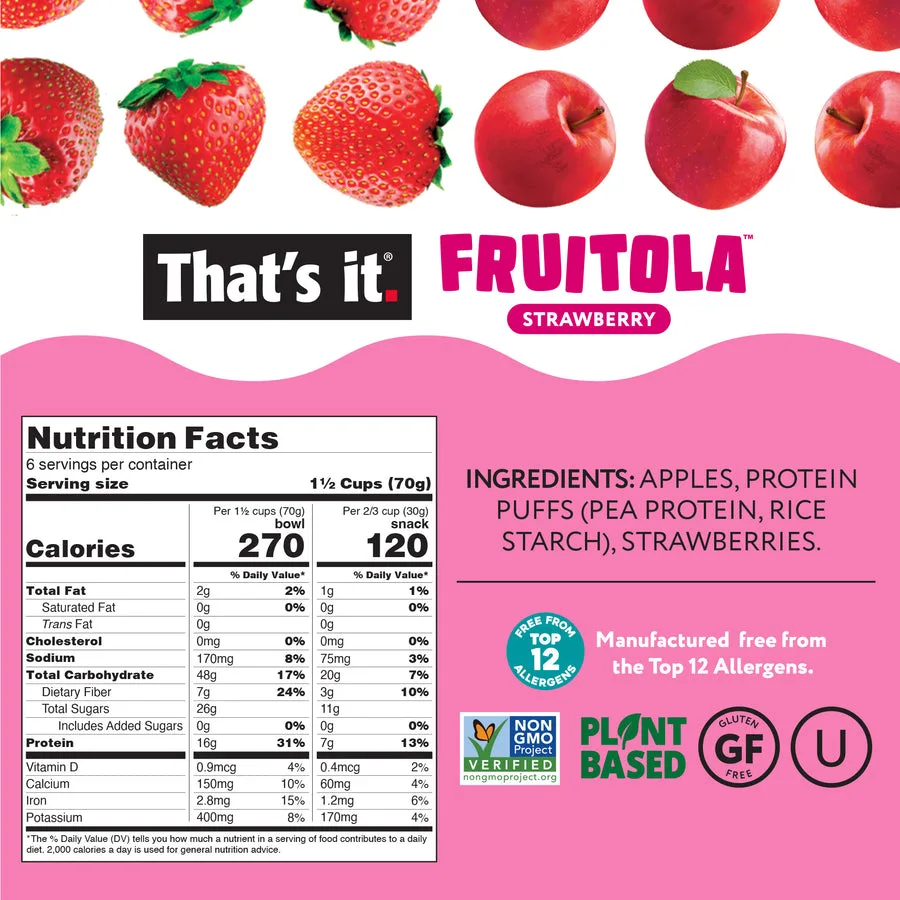 Strawberry Fruitola Fruit Granola (Family Size) - 14oz packaging