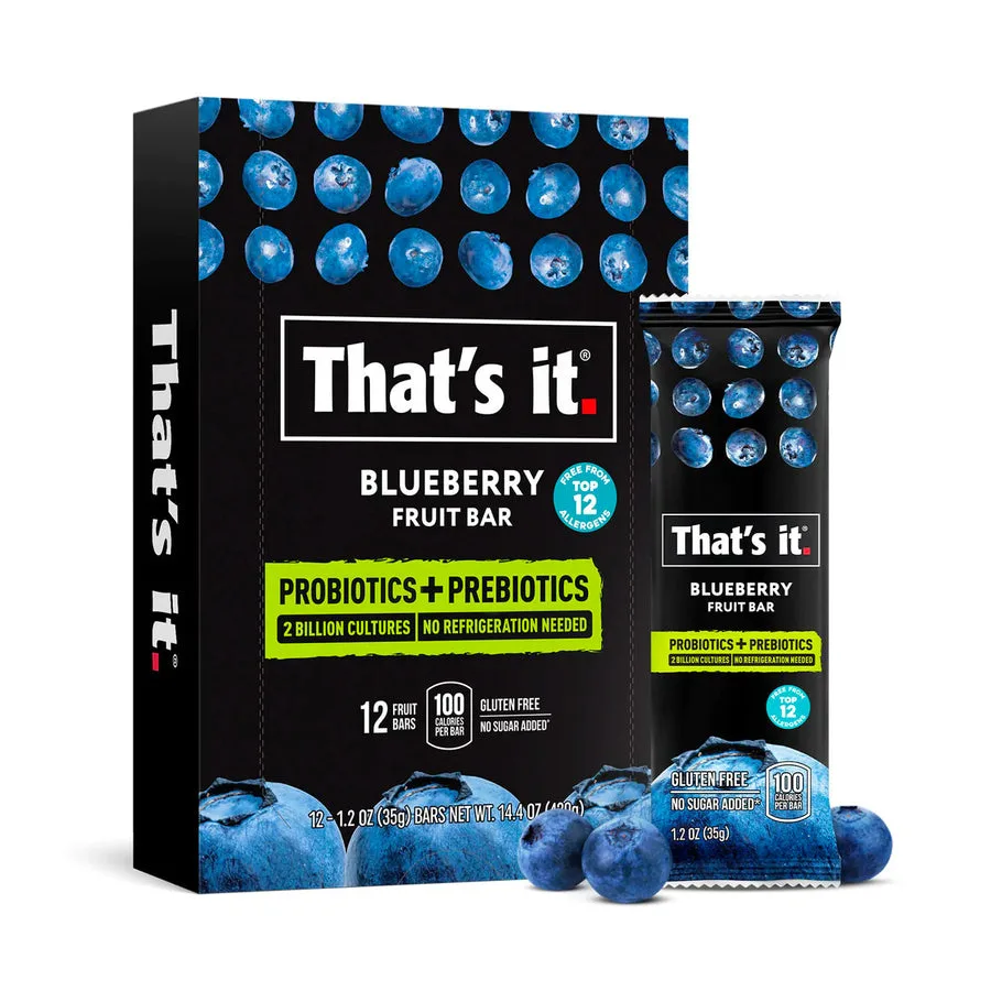 Blueberry Probiotic Fruit Bars