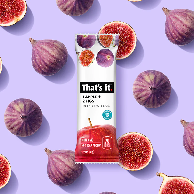 Best Sellers Fruit Bar Variety Pack - Blueberry, Cherry, Fig, Mango & Strawberry (20 Bars) packaging
