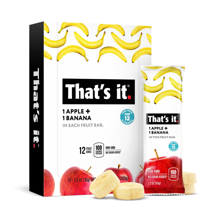 Best Sellers Fruit Bar Variety Pack - Banana, Cherry & Mango (36 Bars) packaging