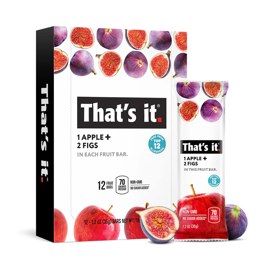 Best Sellers Fruit Bar Variety Pack - Blueberry, Fig & Strawberry (36 Bars) packaging
