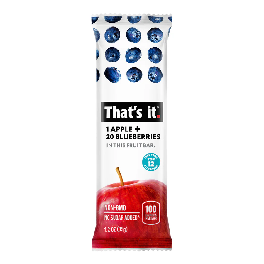 Fruit Bar Variety Pack - Strawberry & Blueberry (12 Bars) packaging
